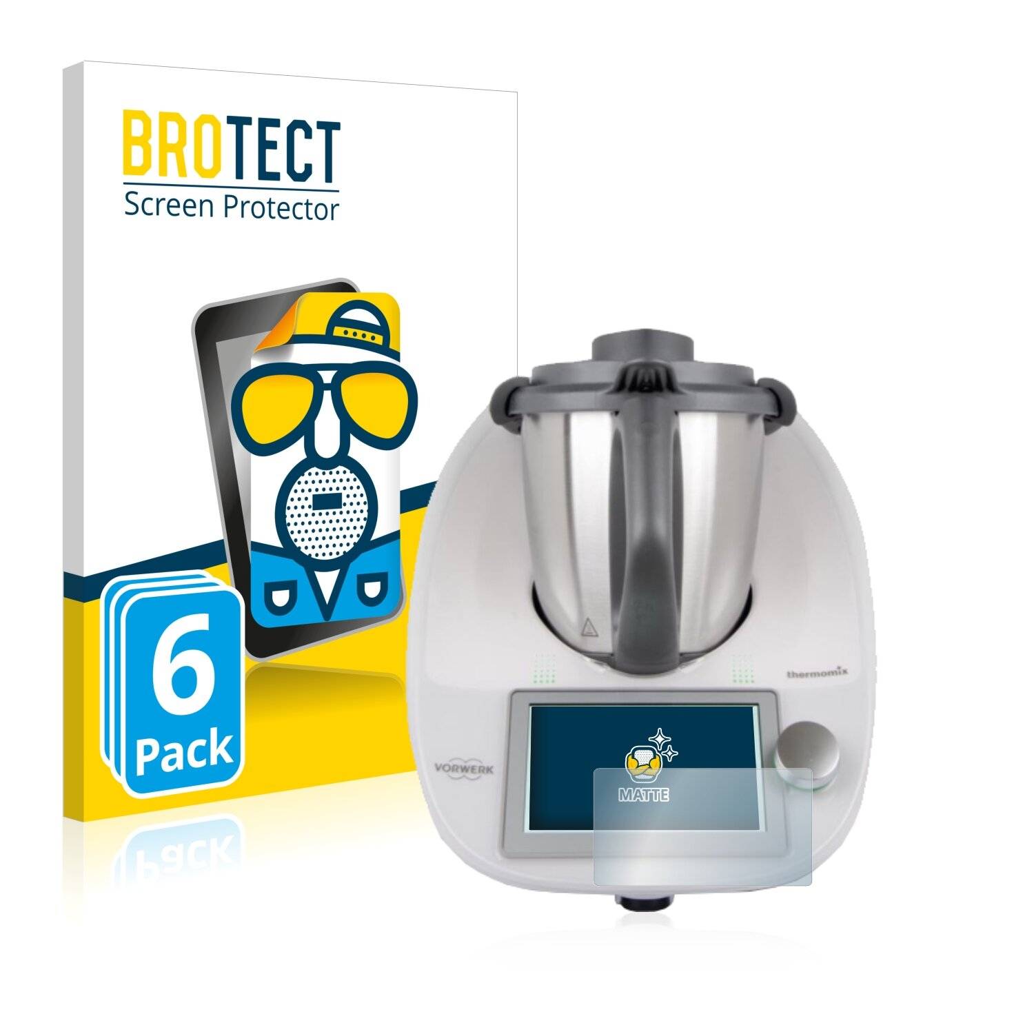 6x BROTECT Matte Displayschutzfolie für Vorwerk Thermomix TM6 - Entspiegelt,