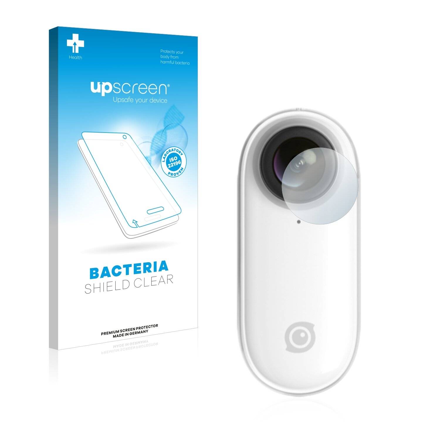 upscreen Bacteria Shield Clear Premium Antibakterielle Displayschutzfolie für Insta360 Go 2