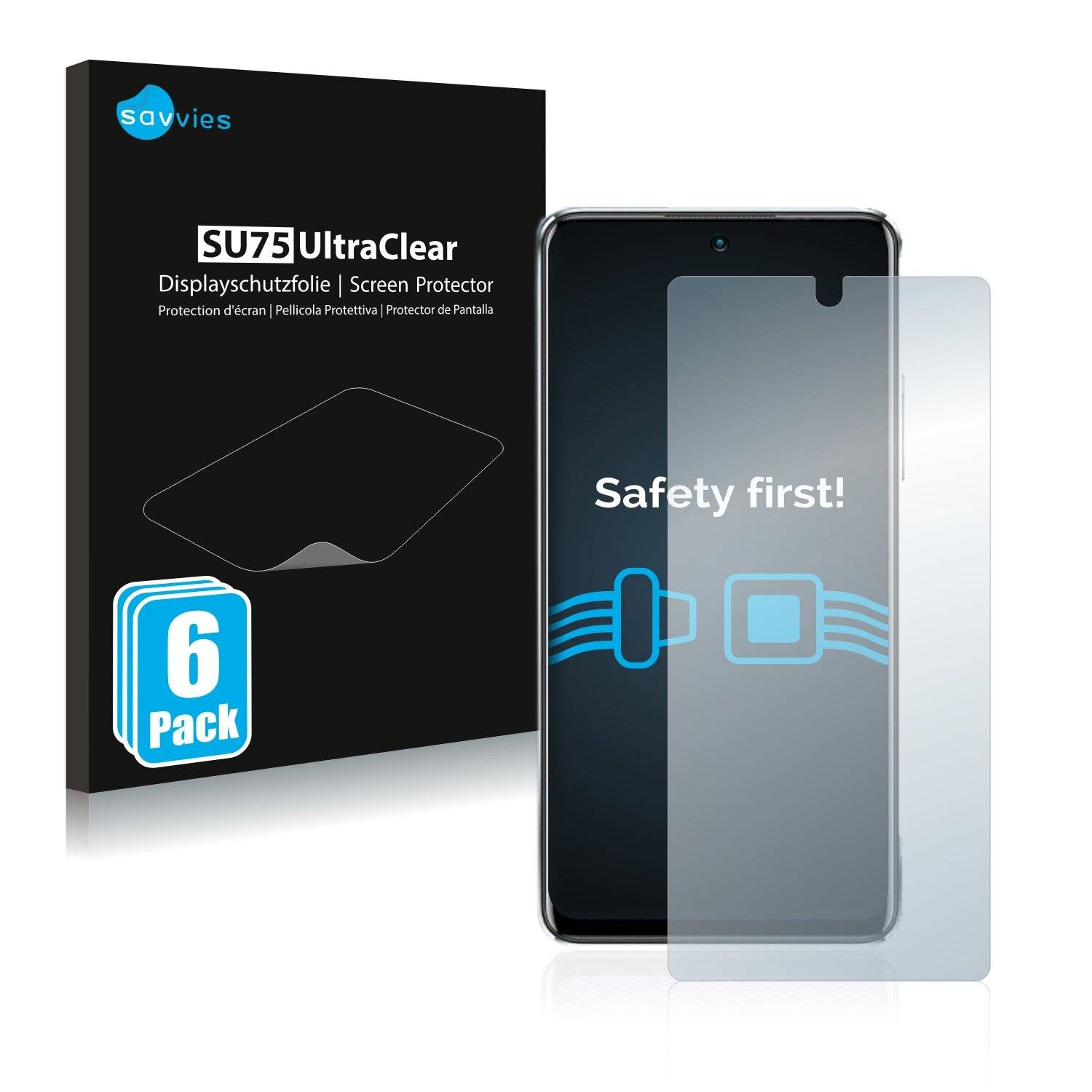6x Savvies SU75 Displayschutzfolie für Infinix Note 11