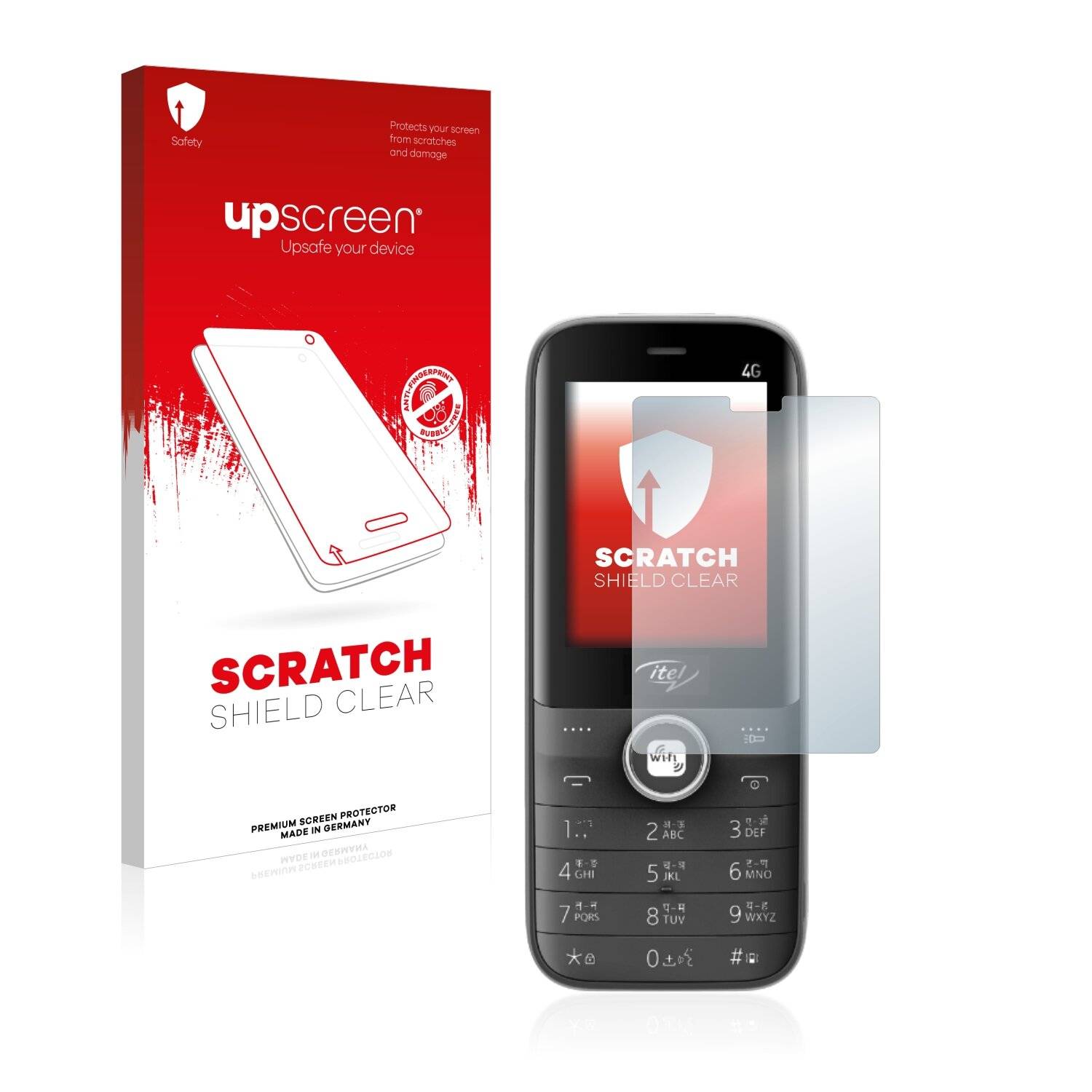 upscreen Scratch Shield Clear Premium Displayschutzfolie für Itel Magic 2