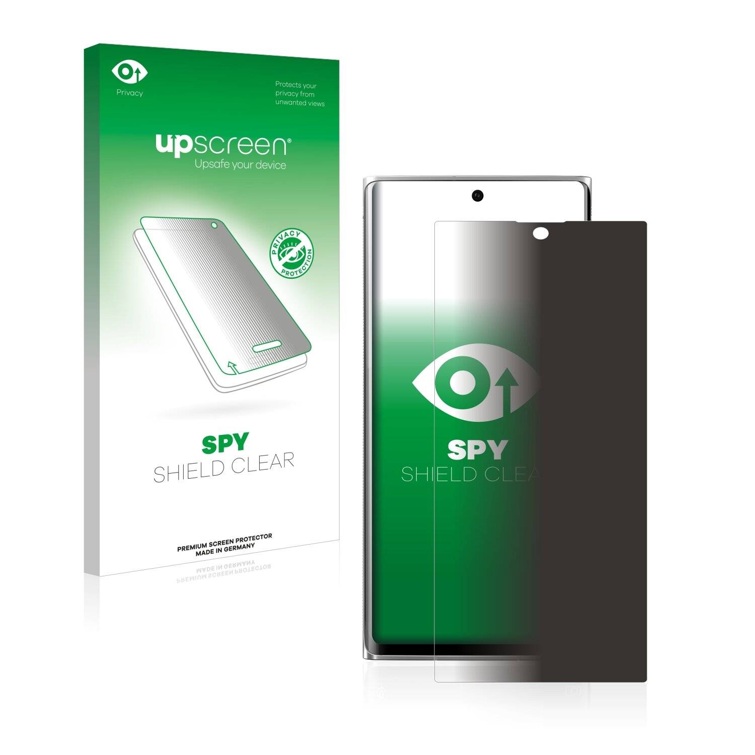 upscreen Spy Shield Clear Premium Blickschutzfolie für Leica Leitz Phone