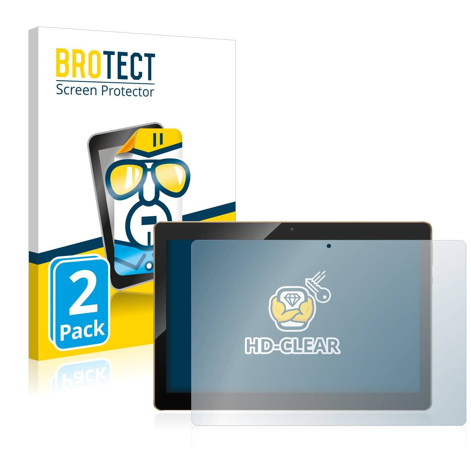 2x BROTECT HD-Clear Displayschutzfolie für Qimaoo K4