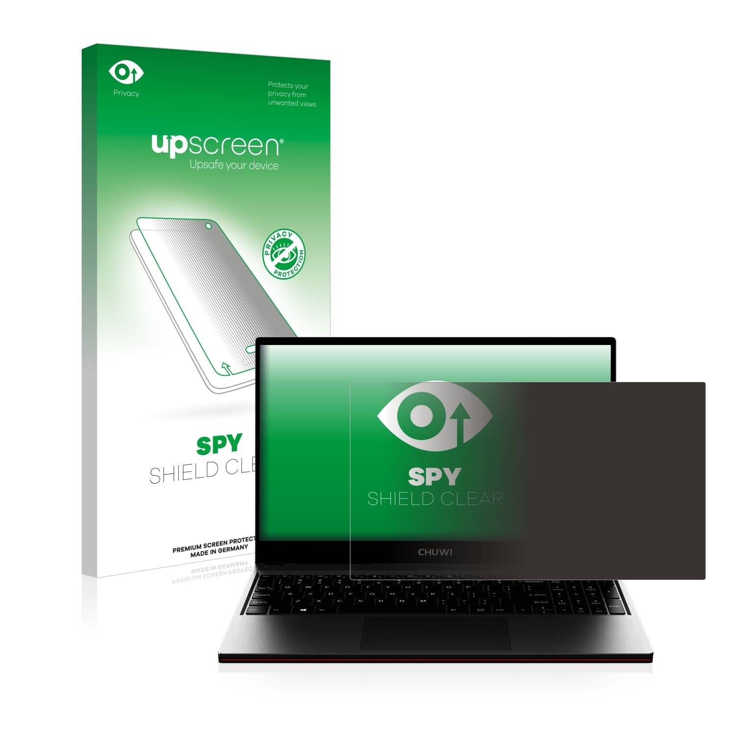 upscreen Spy Shield Clear Premium Blickschutzfolie für Chuwi CoreBook