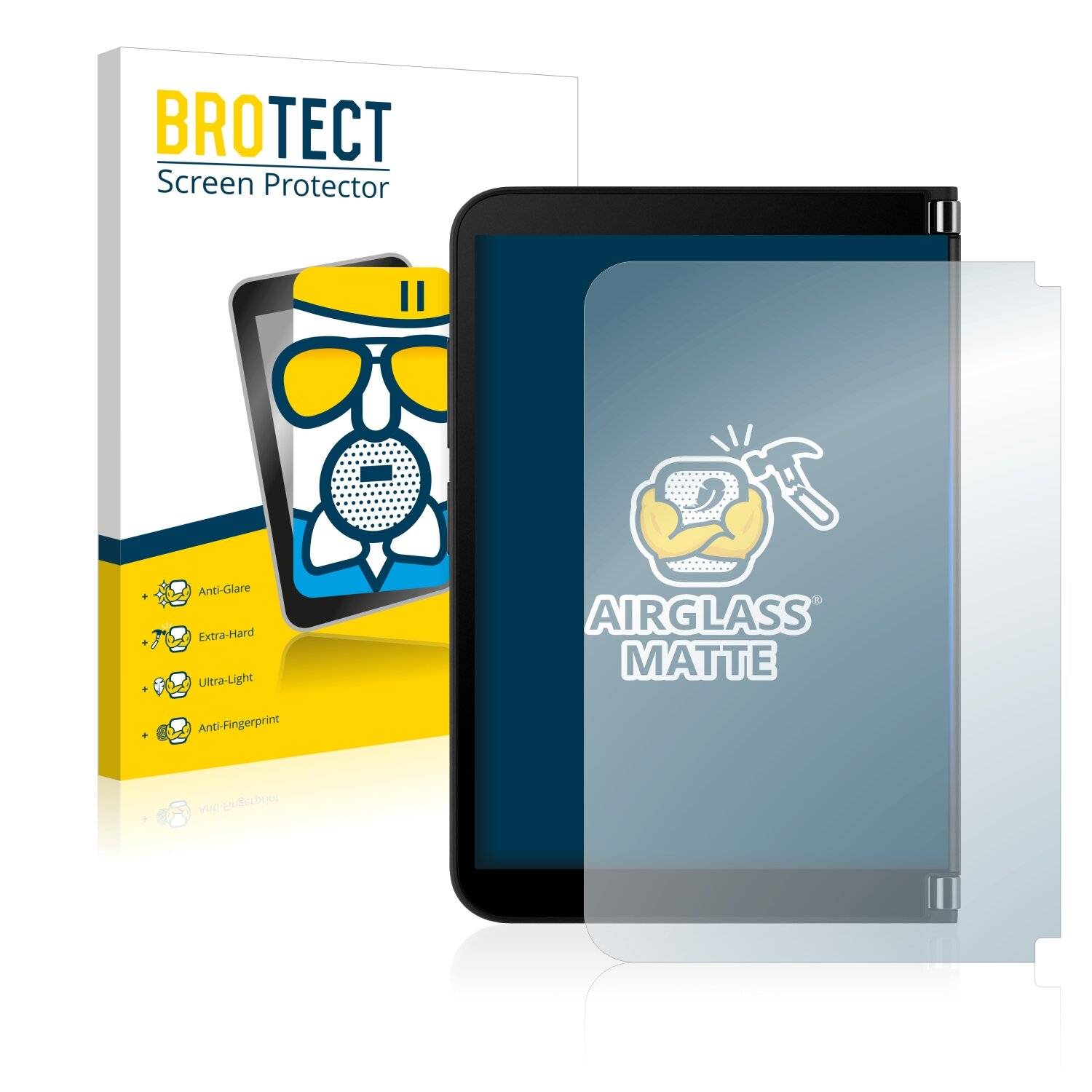 BROTECT AirGlass Matte Schutzglas Folie für Microsoft Surface Duo