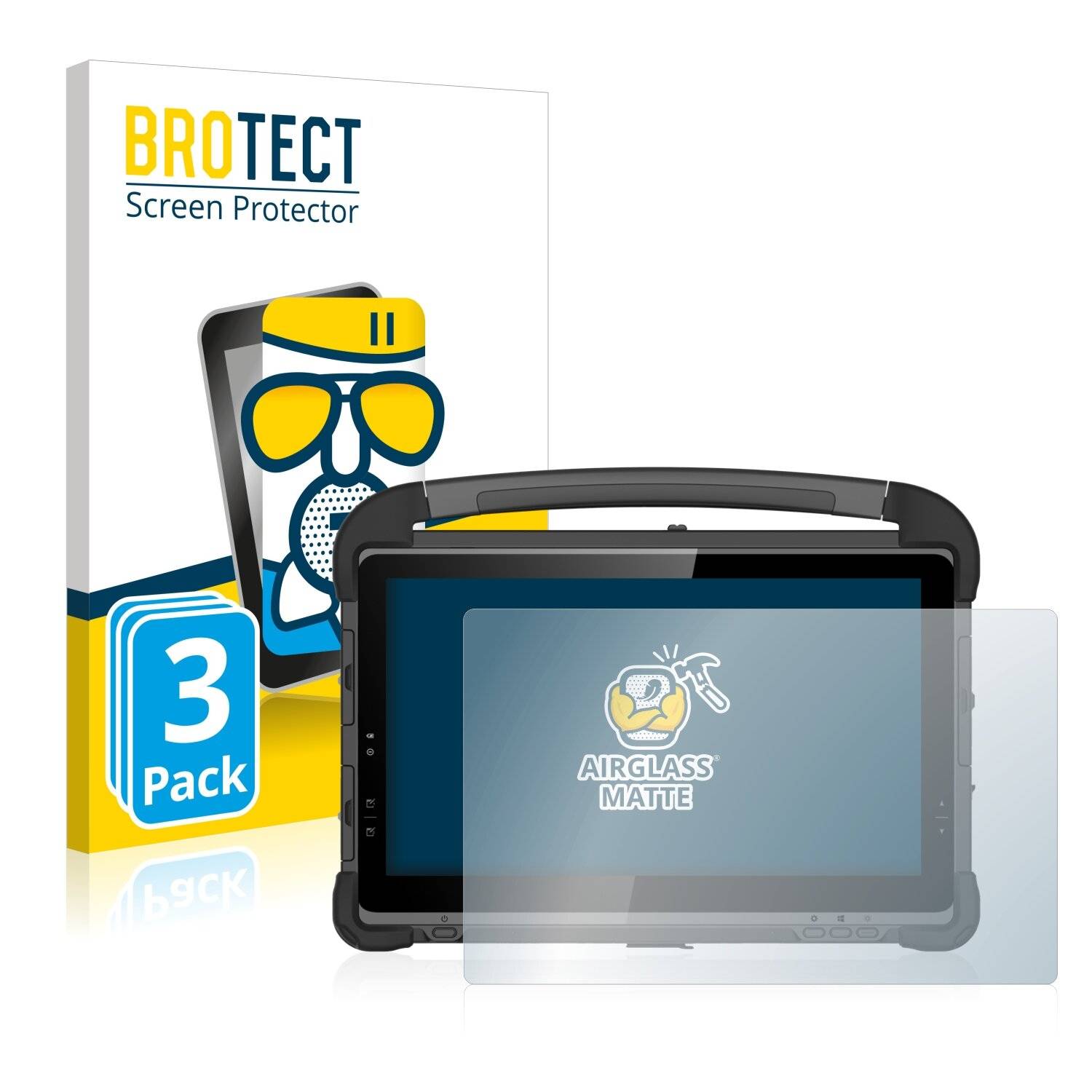 3x BROTECT AirGlass Matte Schutzglas Folie für DT Research