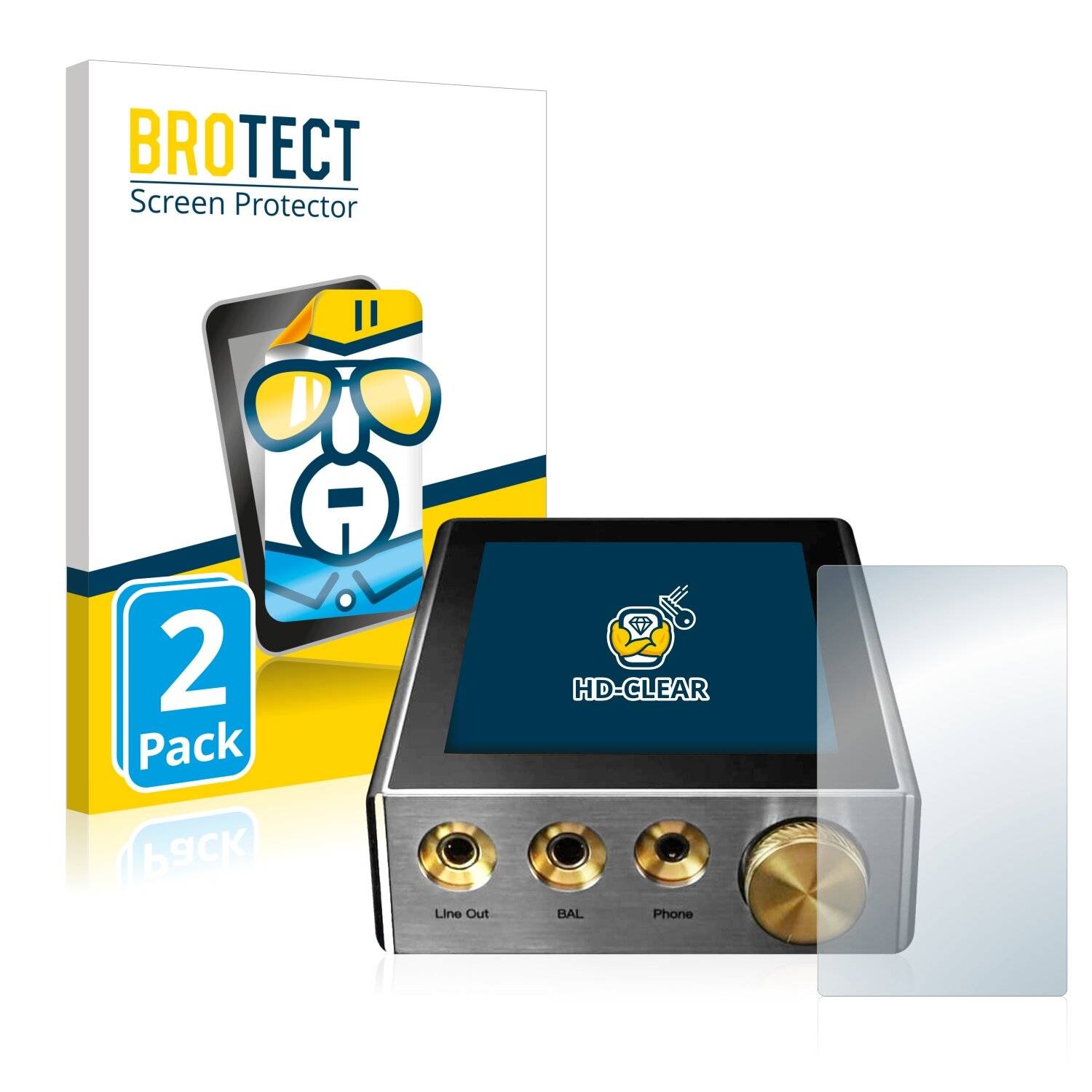 2x BROTECT HD-Clear Displayschutzfolie für iBasso