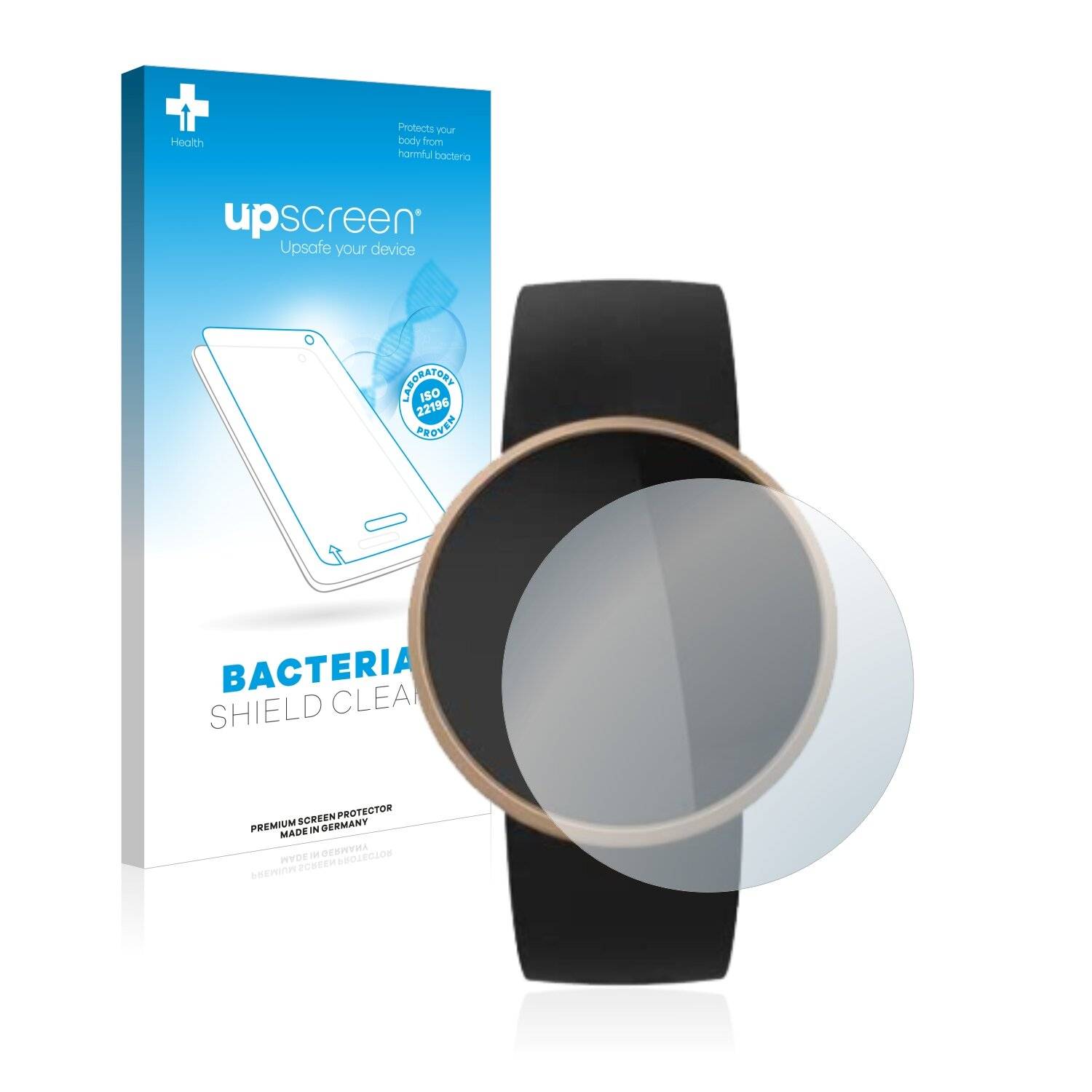 upscreen Bacteria Shield Clear Premium Antibakterielle Displayschutzfolie für Montre