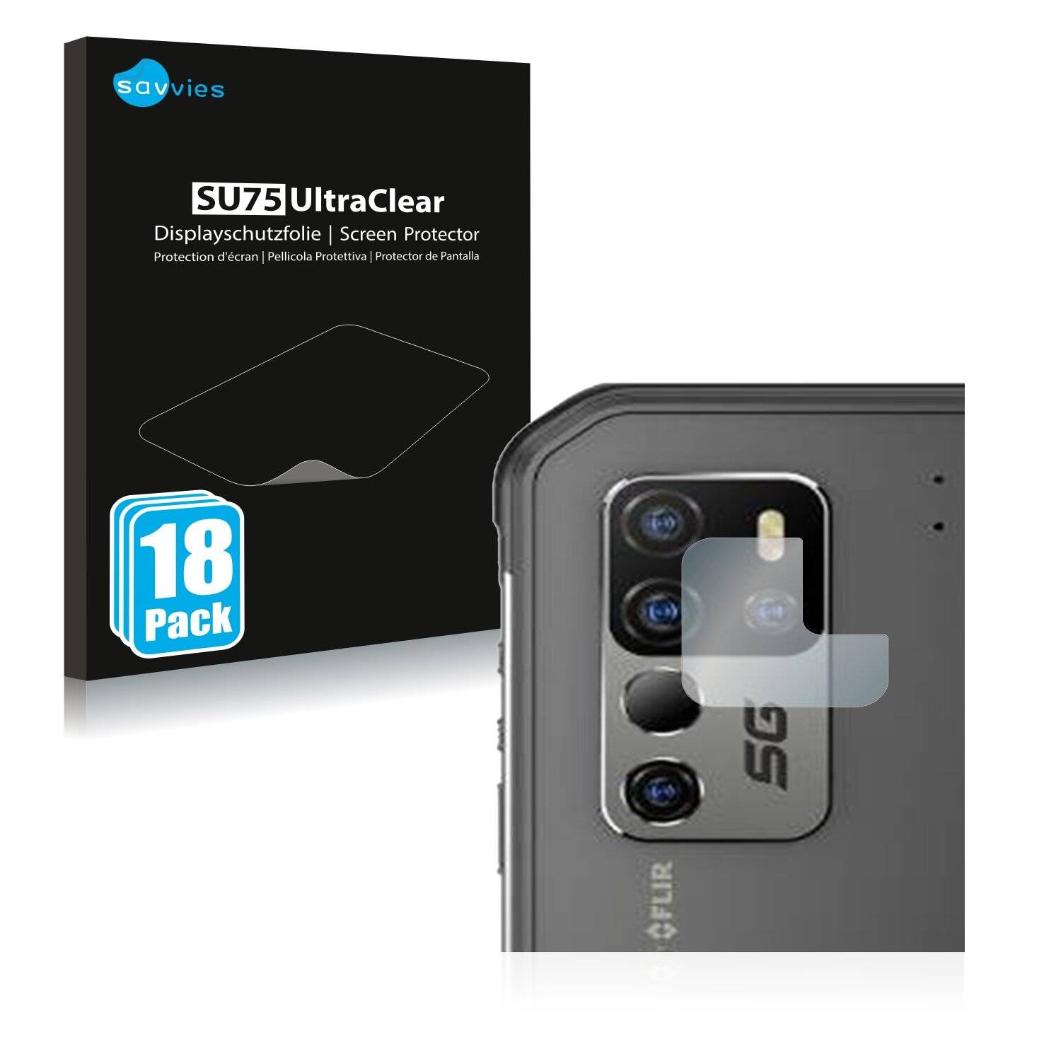 18x Savvies SU75 Displayschutzfolie für Ulefone Armor 11T 5G (NUR