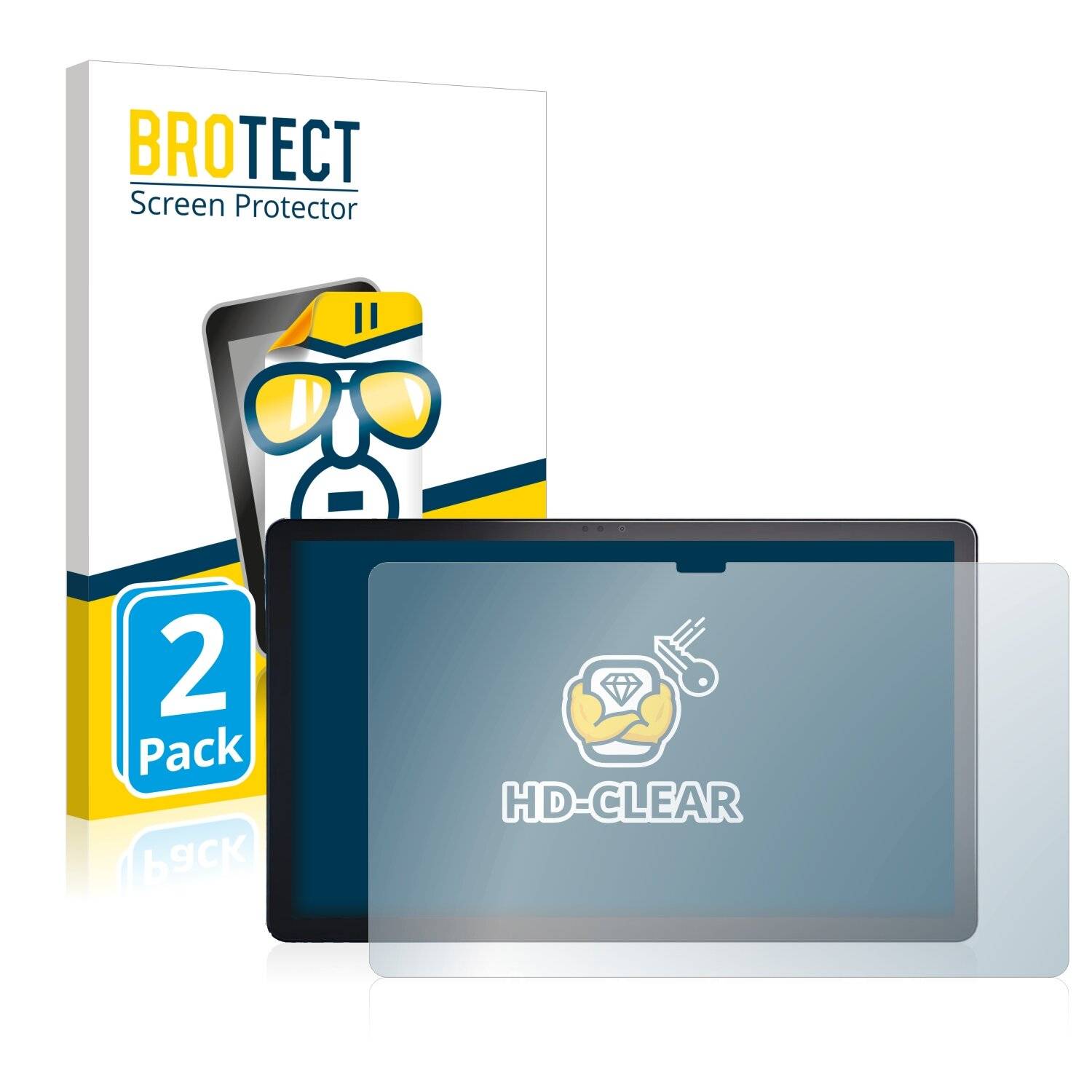 2x BROTECT HD-Clear Displayschutzfolie für Lenovo Tab P11