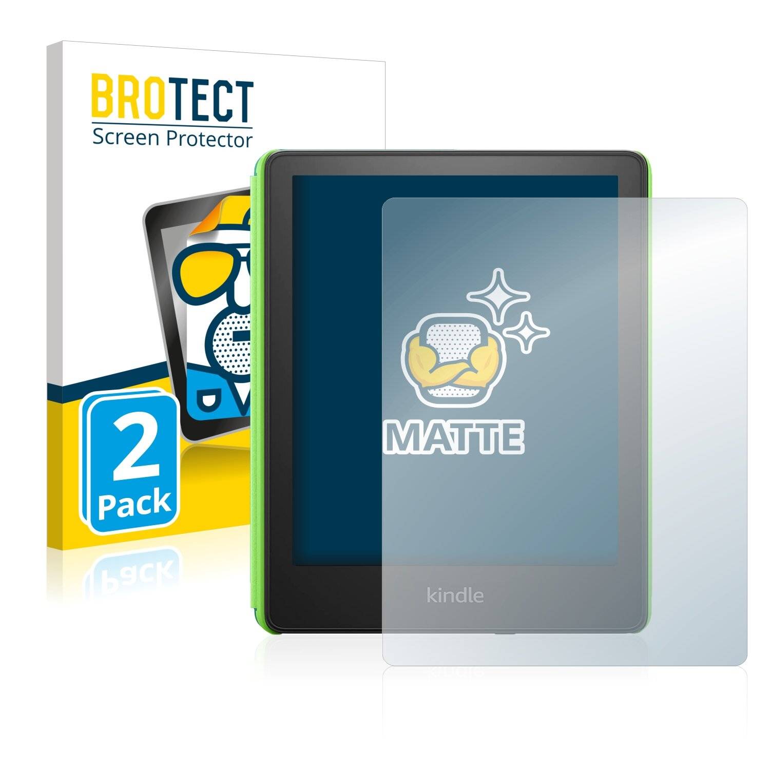 2x BROTECT Matte Displayschutzfolie für Amazon Kindle Paperwhite Kids 2021 - Entspiegelt,