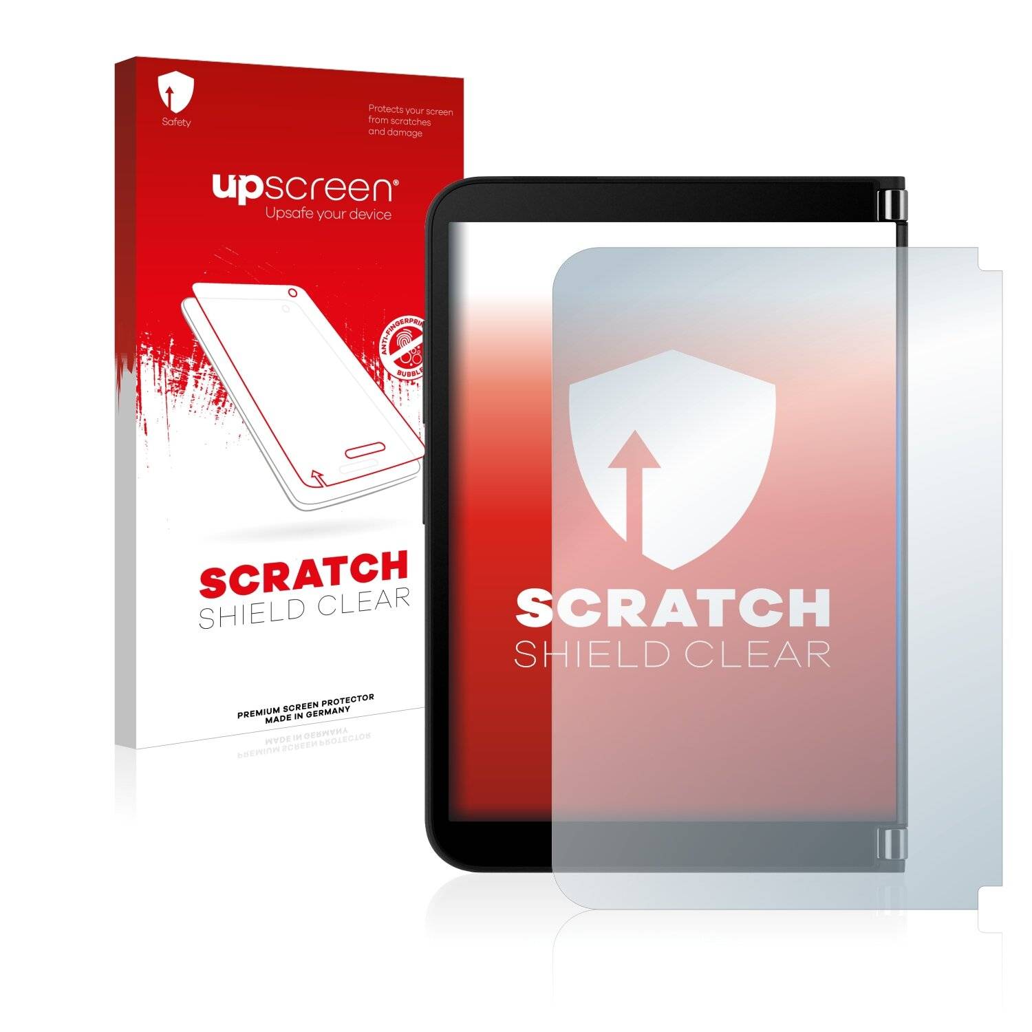 upscreen Scratch Shield Clear Premium Displayschutzfolie für Microsoft Surface Duo