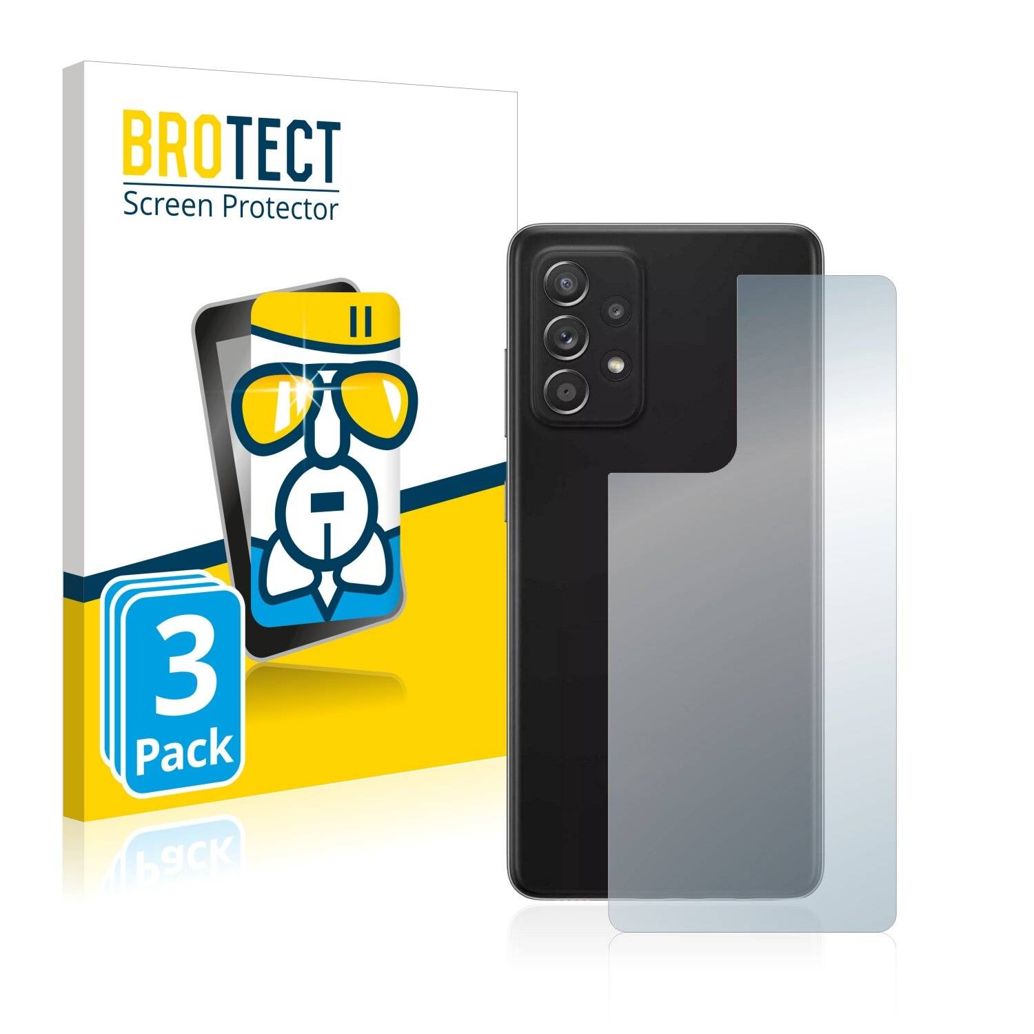 3x BROTECT AirGlass Schutzglas Folie für Samsung Galaxy A52 5G