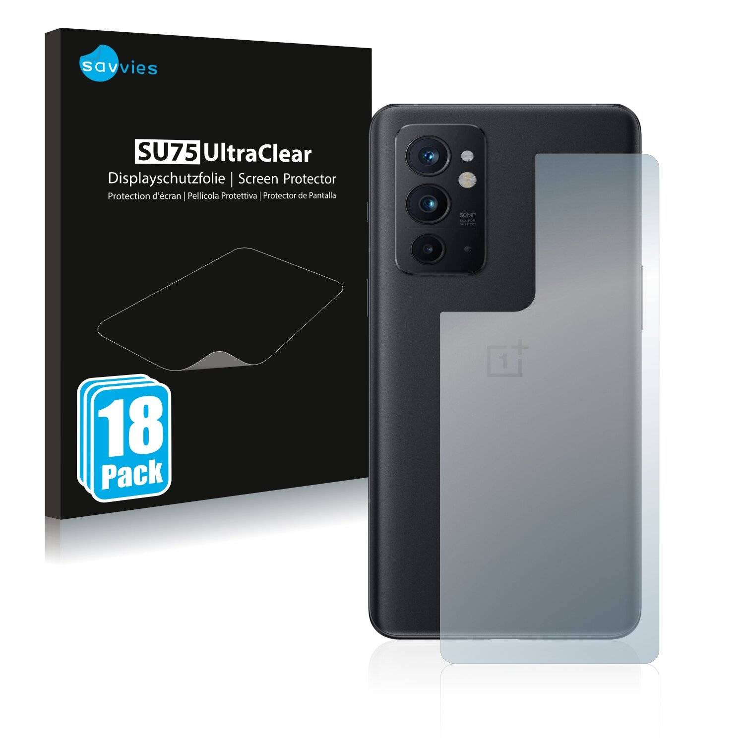 18x Savvies SU75 Displayschutzfolie für OnePlus 9RT 5G