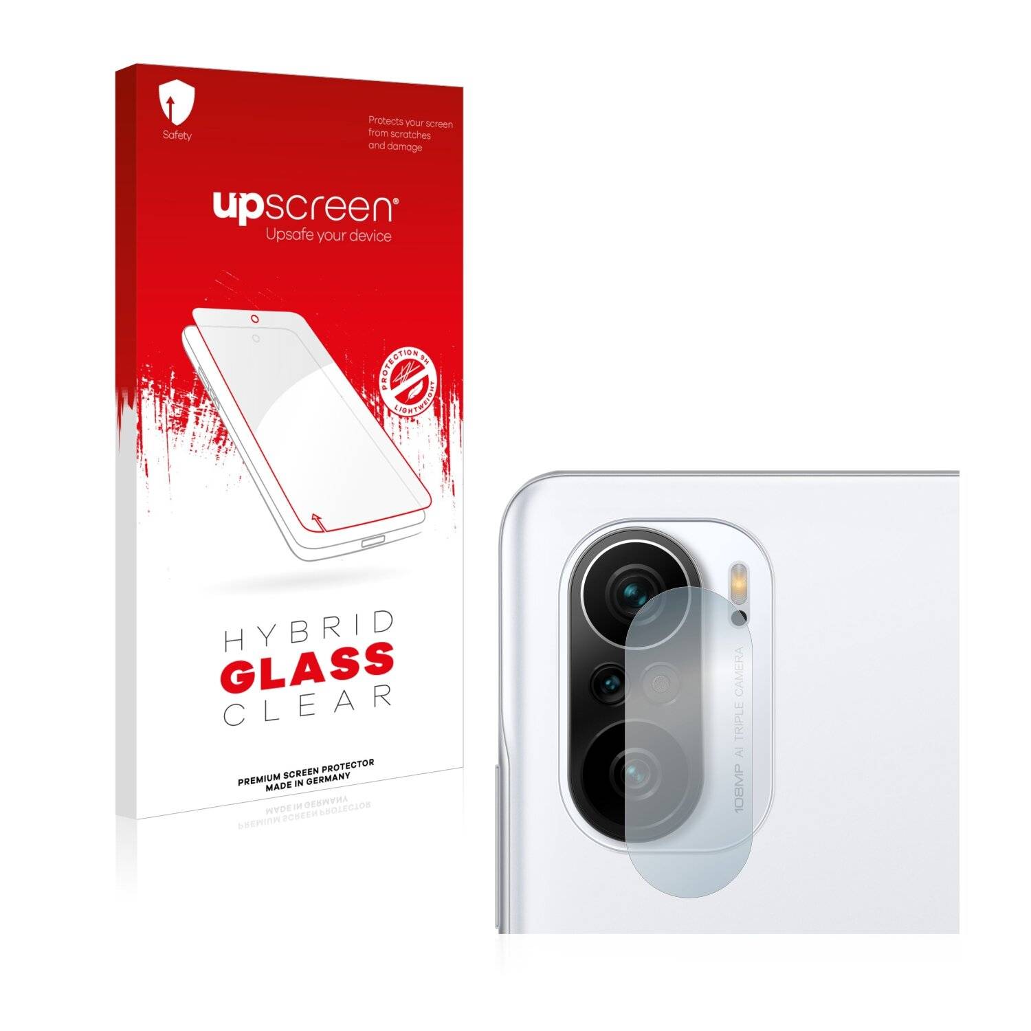 upscreen Hybrid Glass Clear Premium Schutzglas Folie für Xiaomi Mi 11X Pro (NUR