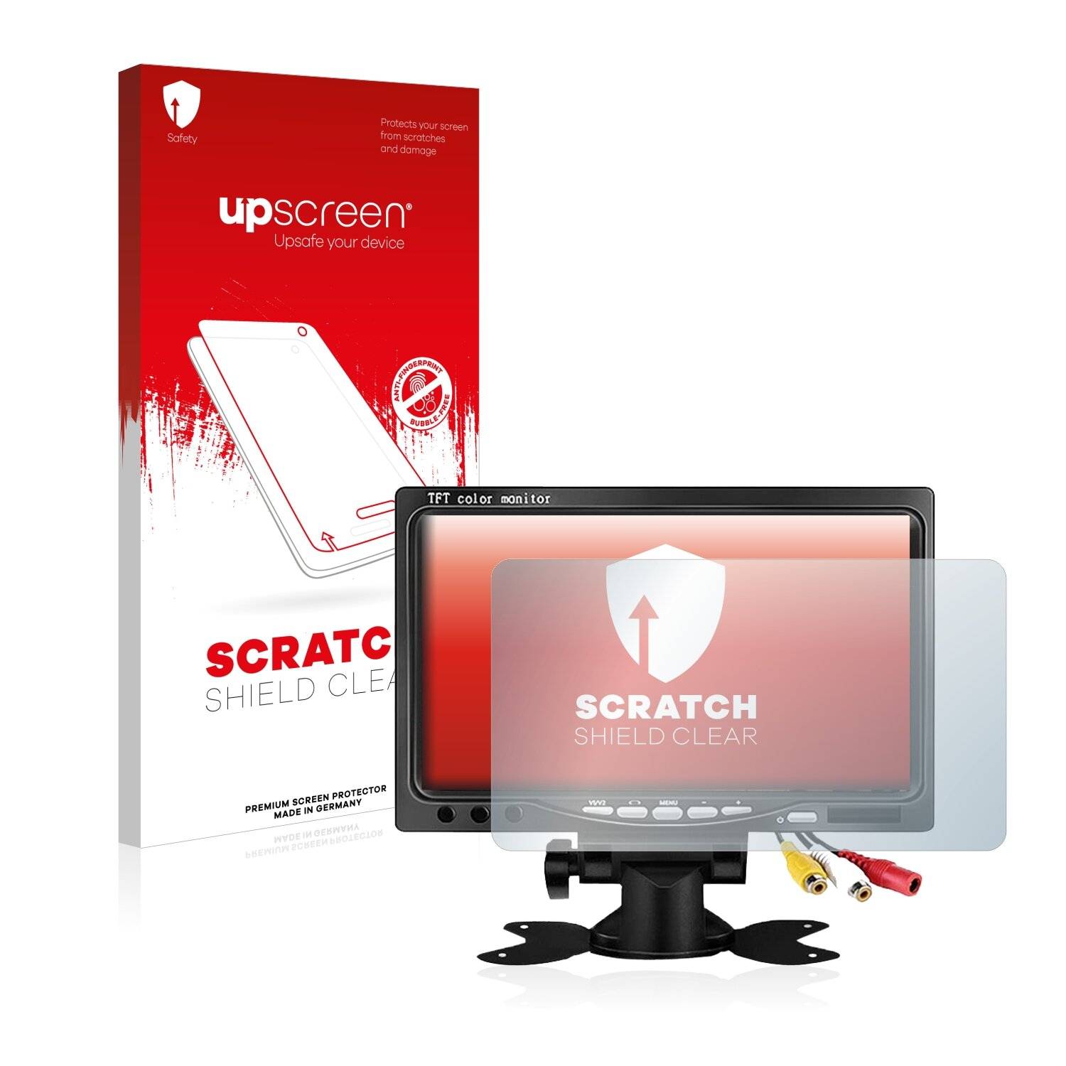 upscreen Scratch Shield Clear Premium Displayschutzfolie für Kenowa Car Monitor