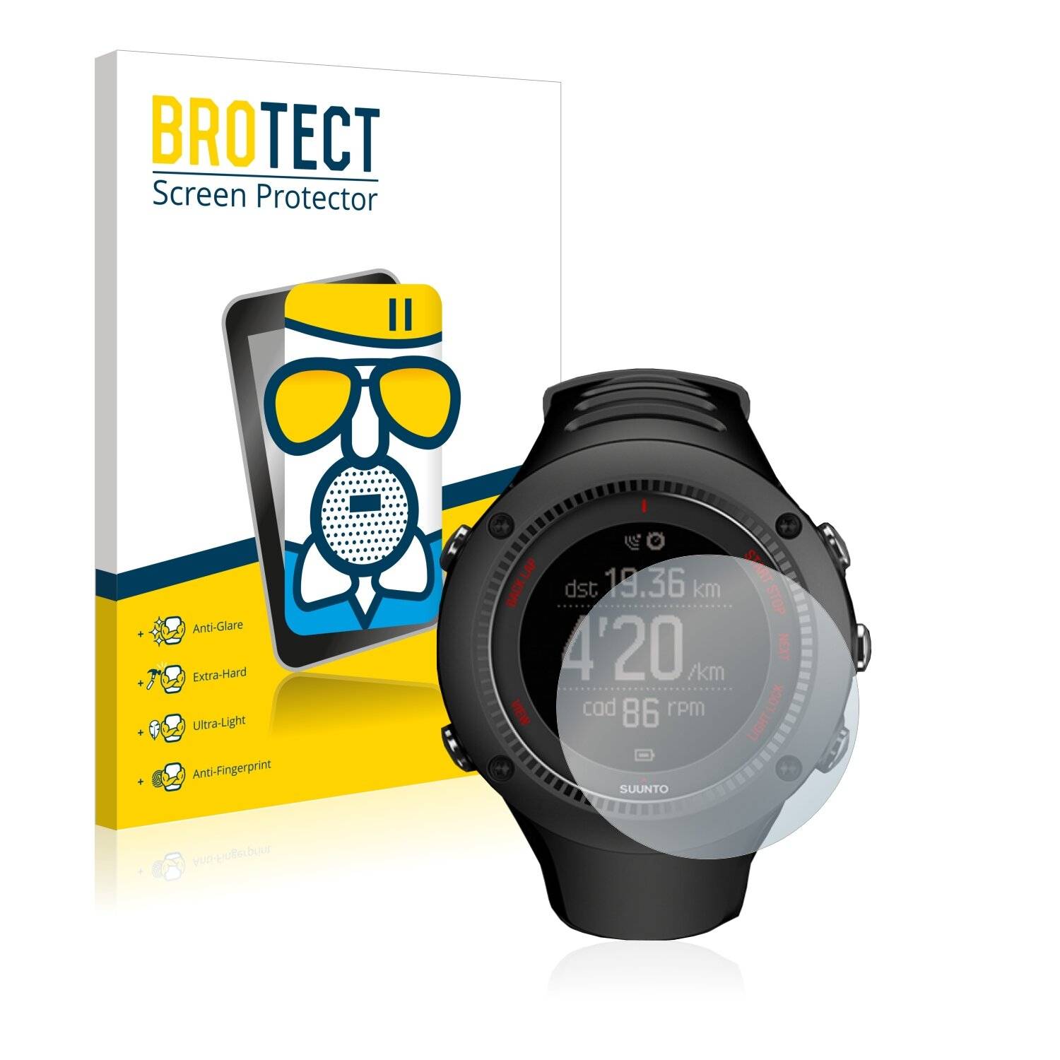 BROTECT AirGlass Matte Schutzglas Folie für Suunto Ambit3