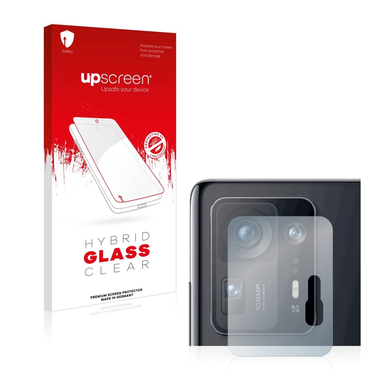 upscreen Hybrid Glass Clear Premium Schutzglas Folie für Xiaomi Mi Mix 4 (NUR