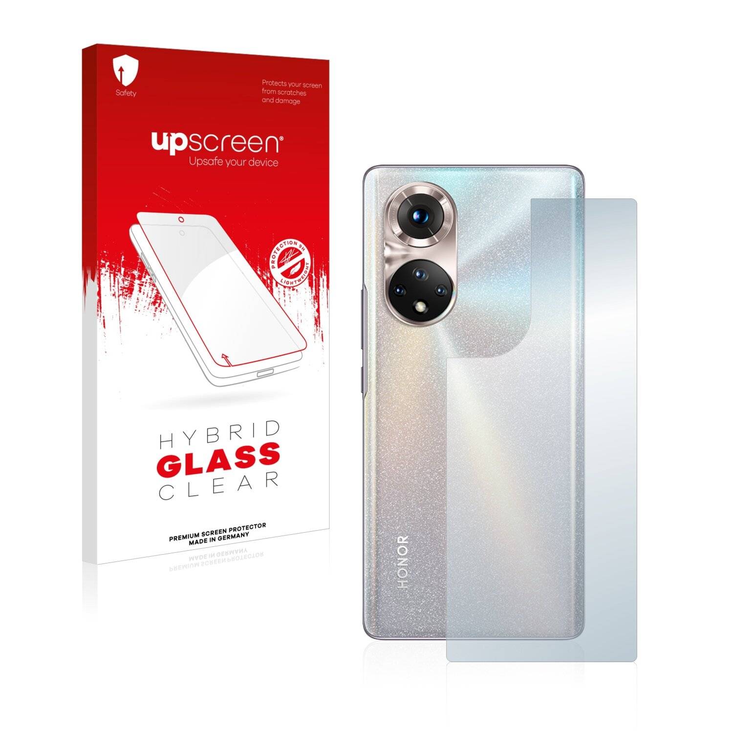 upscreen Hybrid Glass Clear Premium Schutzglas Folie für Honor 50 Pro
