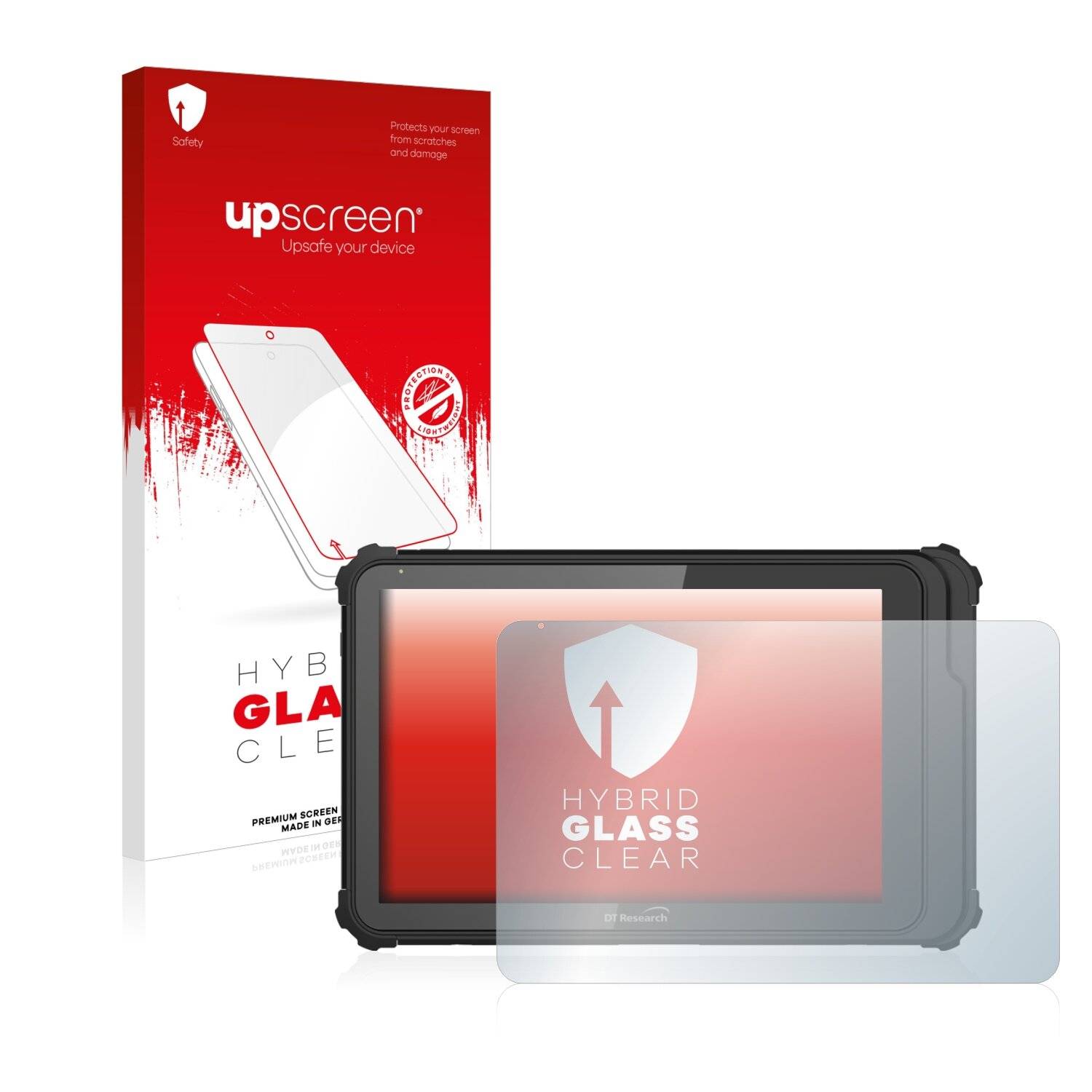 upscreen Hybrid Glass Clear Premium Schutzglas Folie für DT Research