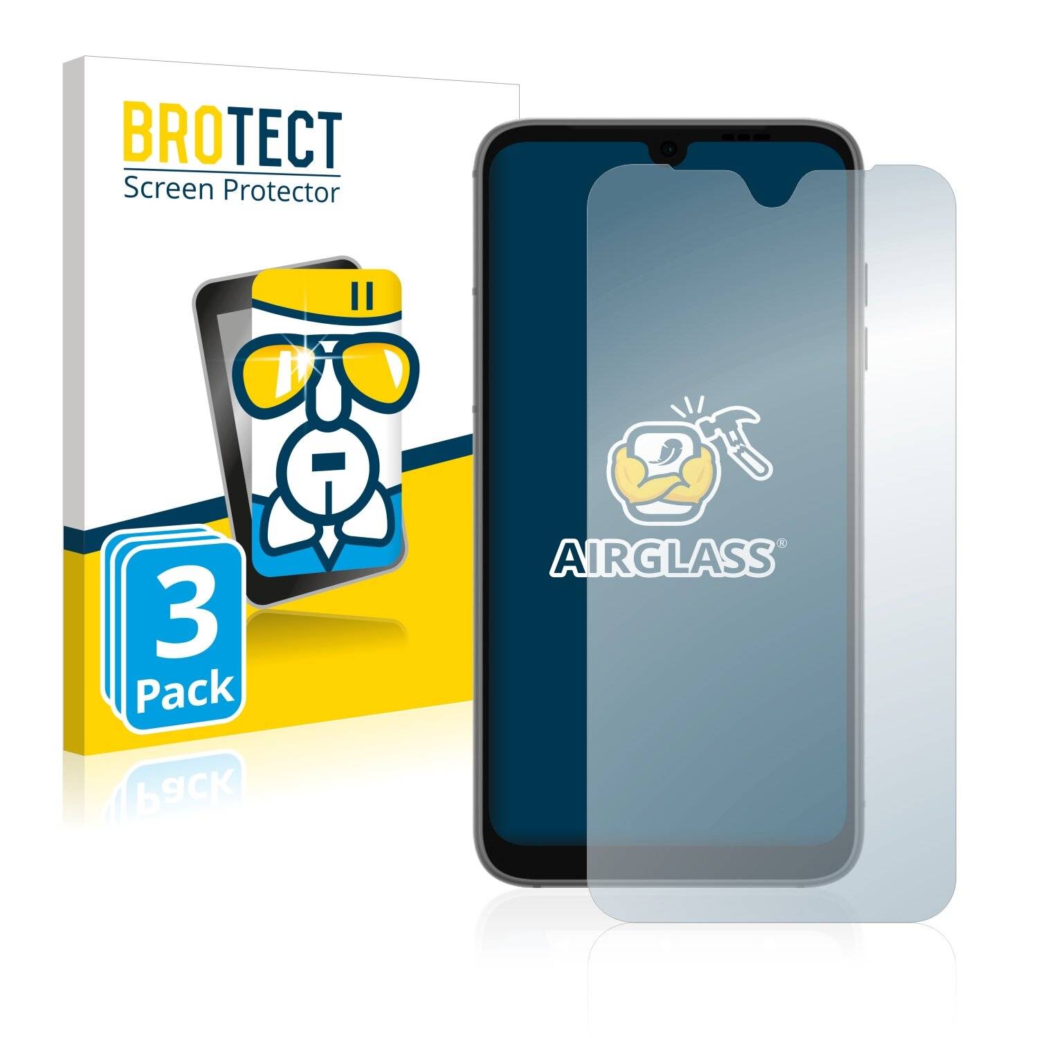 3x BROTECT AirGlass Schutzglas Folie für Fairphone
