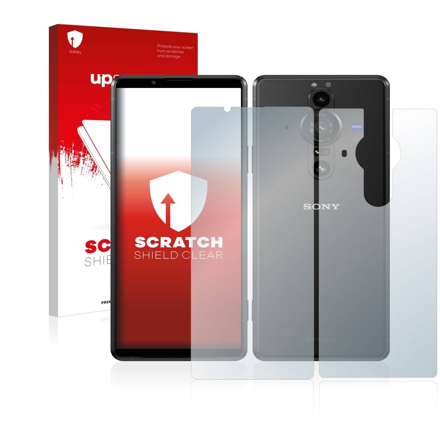 upscreen Scratch Shield Clear Premium Displayschutzfolie für Sony Xperia Pro-I (Vorder +