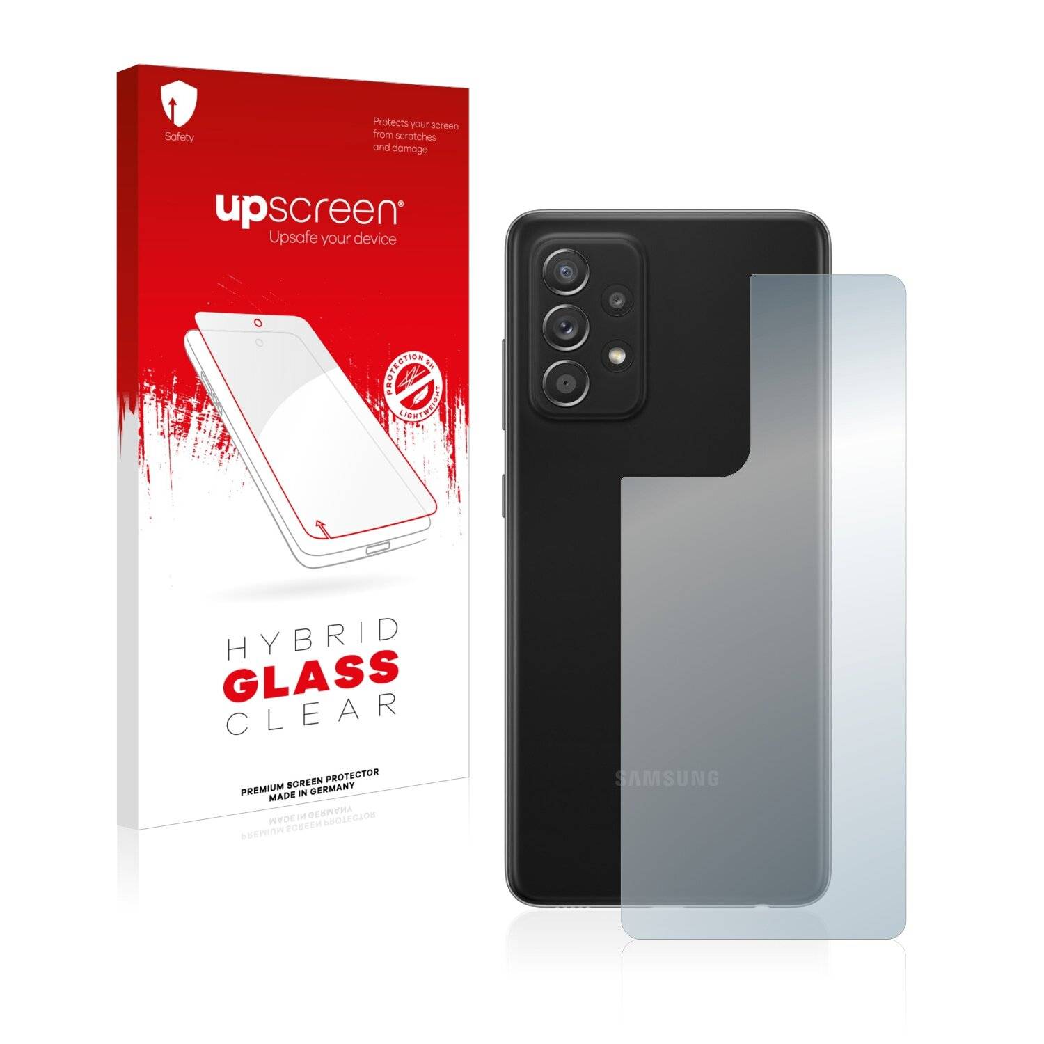upscreen Hybrid Glass Clear Premium Schutzglas Folie für Samsung Galaxy A52s 5G