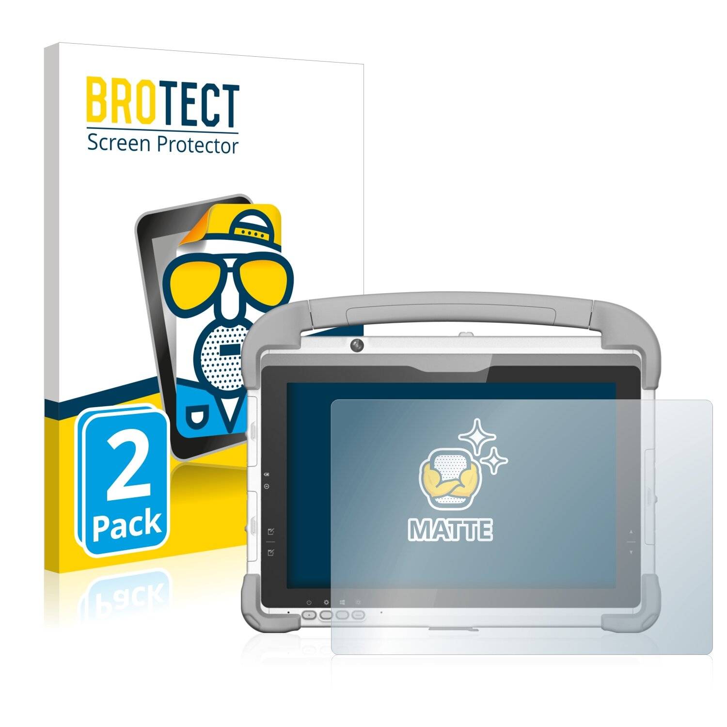 2x BROTECT Matte Displayschutzfolie für DT Research 301Y/MD - Entspiegelt,