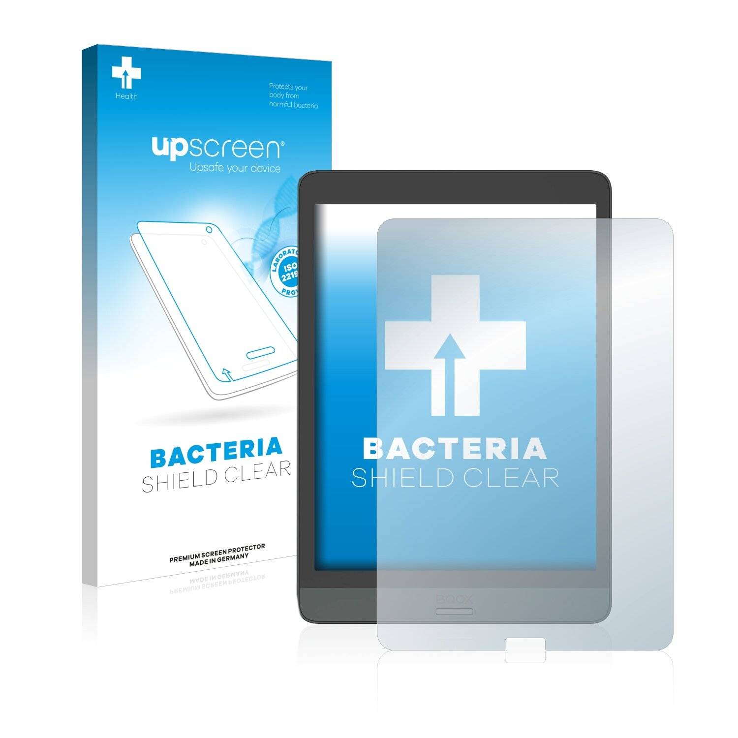 upscreen Bacteria Shield Clear Premium Antibakterielle Displayschutzfolie für Onyx Boox Nova