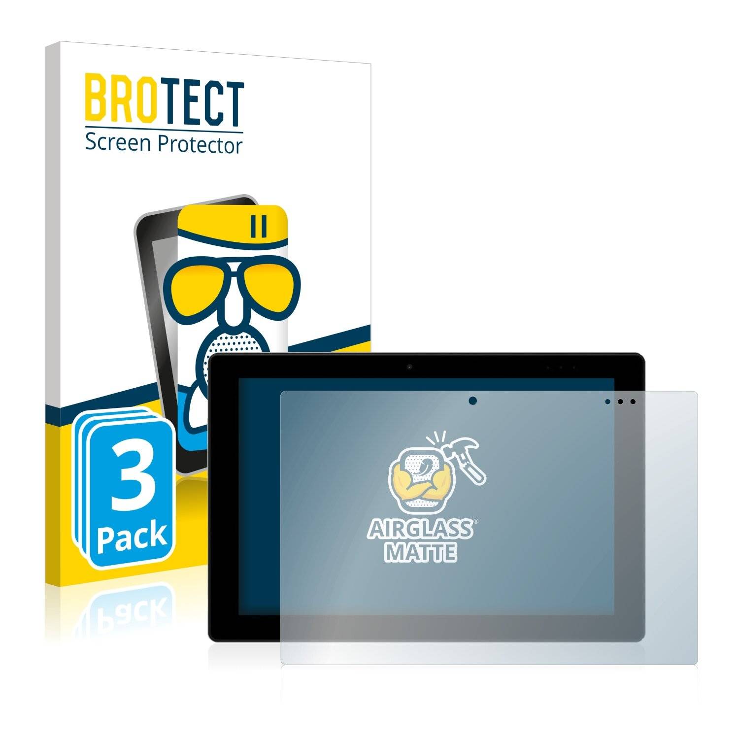 3x BROTECT AirGlass Matte Schutzglas Folie für Alldocube iwork