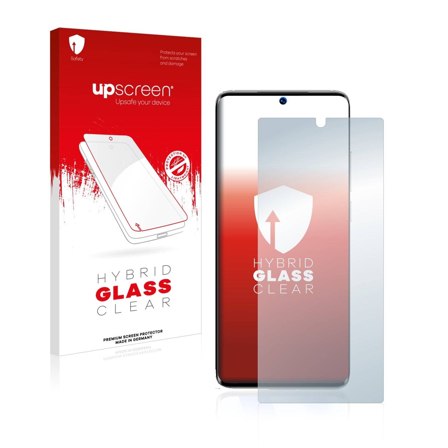 upscreen Hybrid Glass Clear Premium Schutzglas Folie für Meizu
