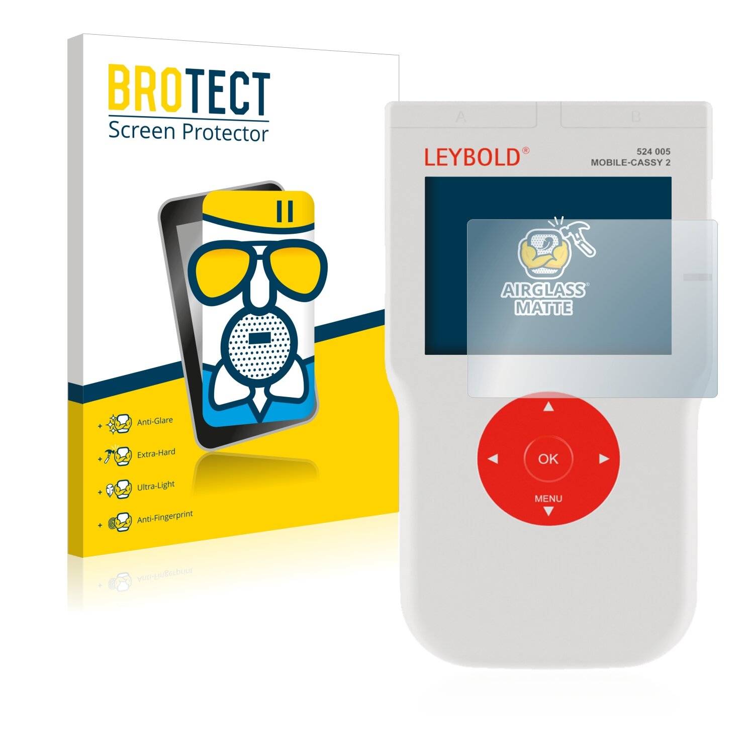 BROTECT AirGlass Matte Schutzglas Folie für Leybold Mobile-CASSY