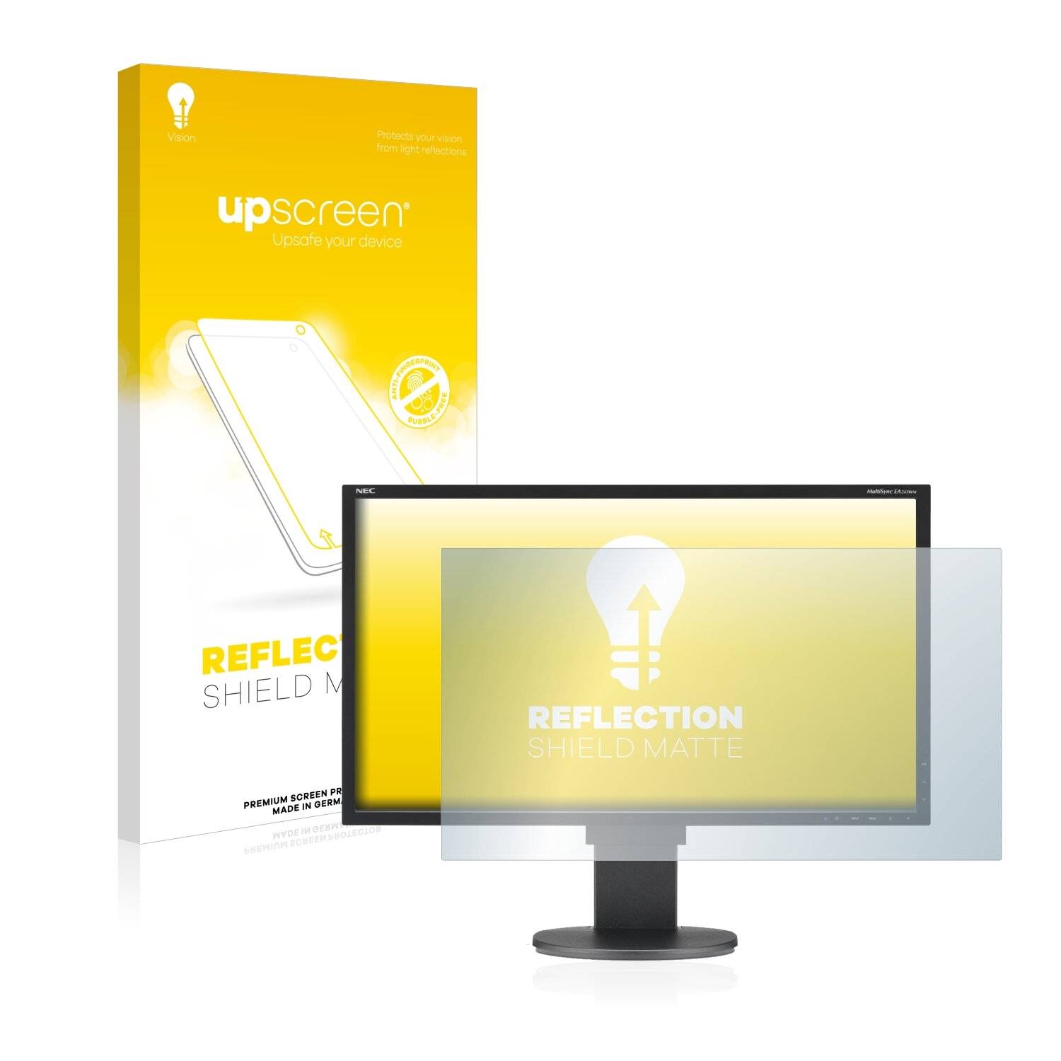 upscreen Reflection Shield Matte Premium Displayschutzfolie für NEC MultiSync