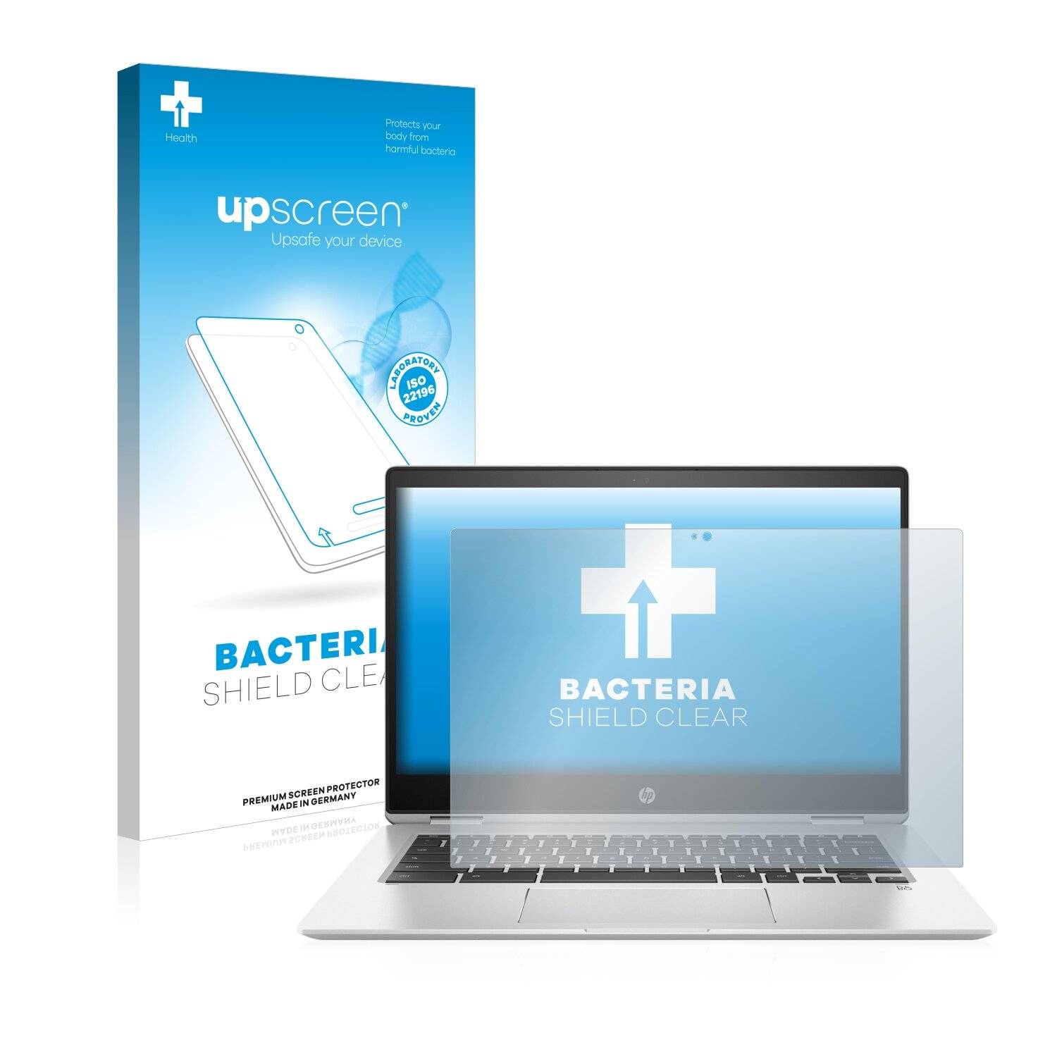 upscreen Bacteria Shield Clear Premium Antibakterielle Displayschutzfolie für HP Chromebook