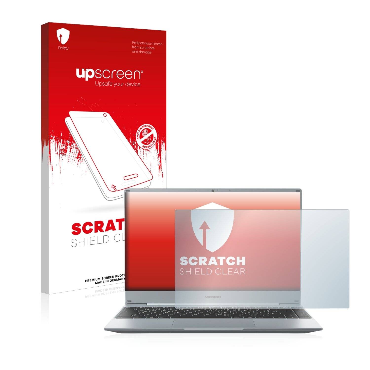 upscreen Scratch Shield Clear Premium Displayschutzfolie für Medion Akoya