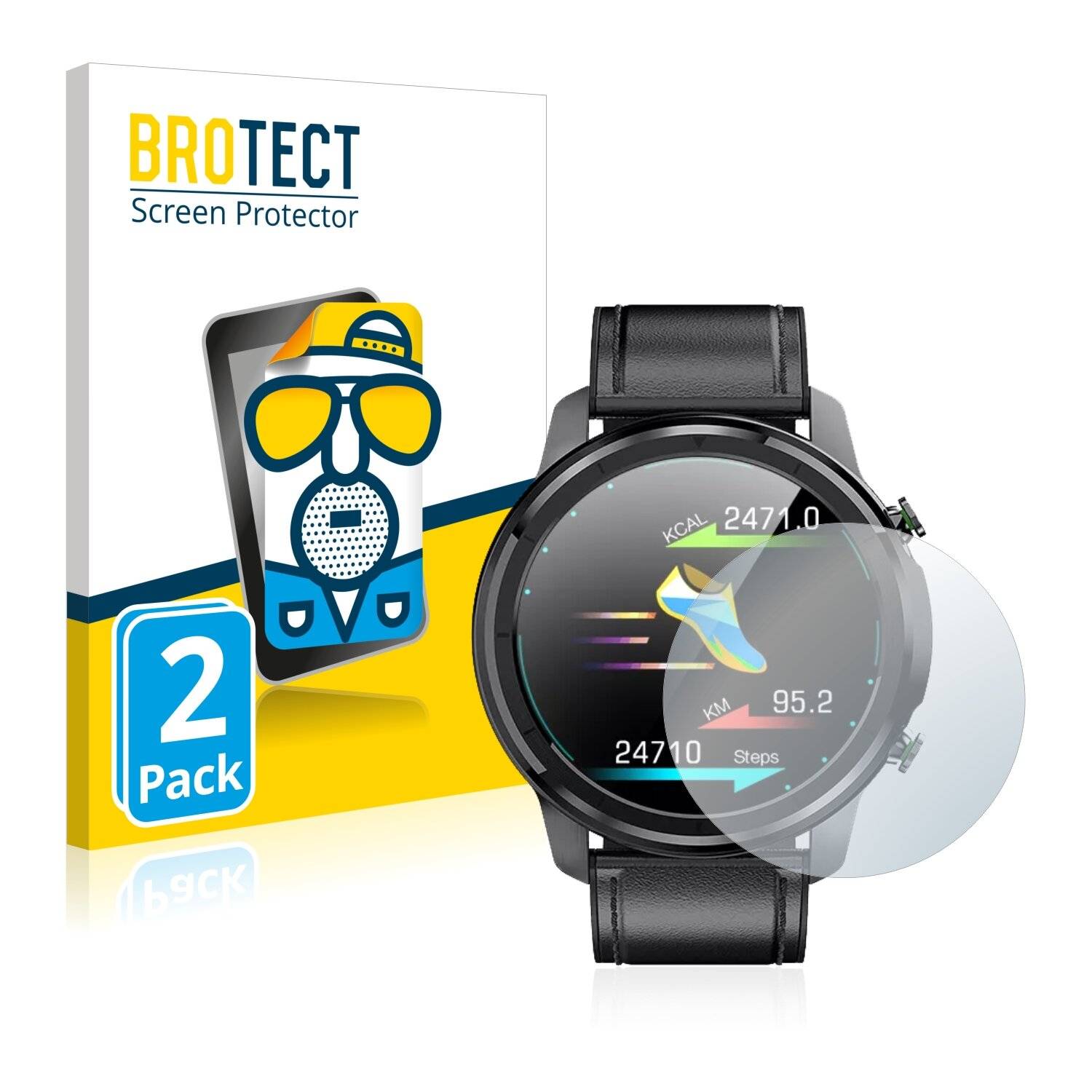 2x BROTECT Matte Displayschutzfolie für Lemfo LF26 - Entspiegelt,