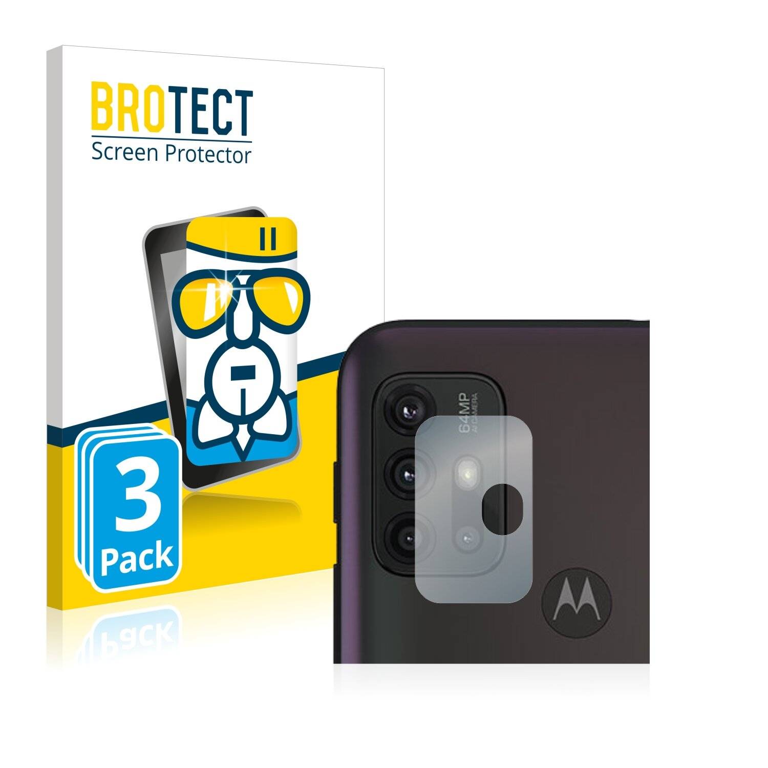 3x BROTECT AirGlass Schutzglas Folie für Motorola Moto G30 (NUR