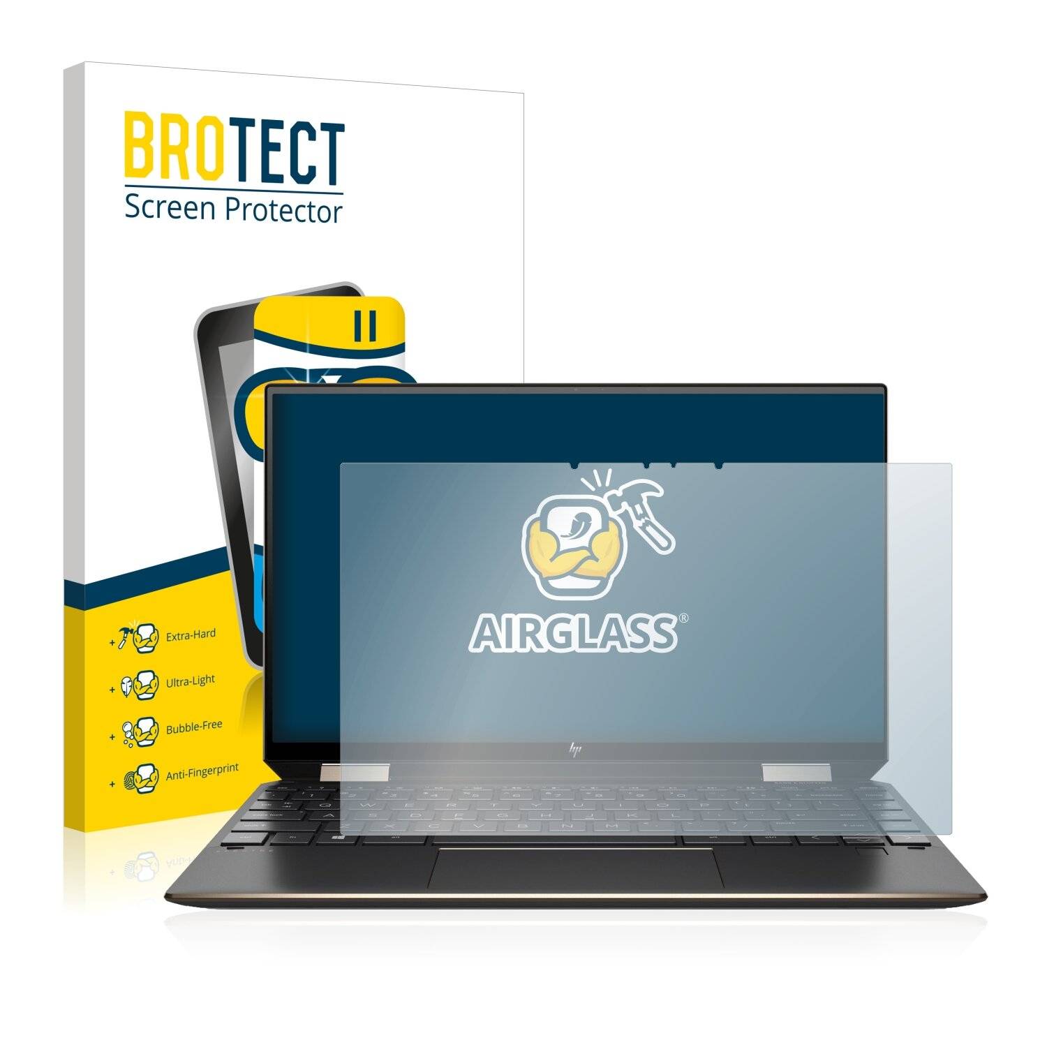 BROTECT AirGlass Schutzglas Folie für HP Spectre