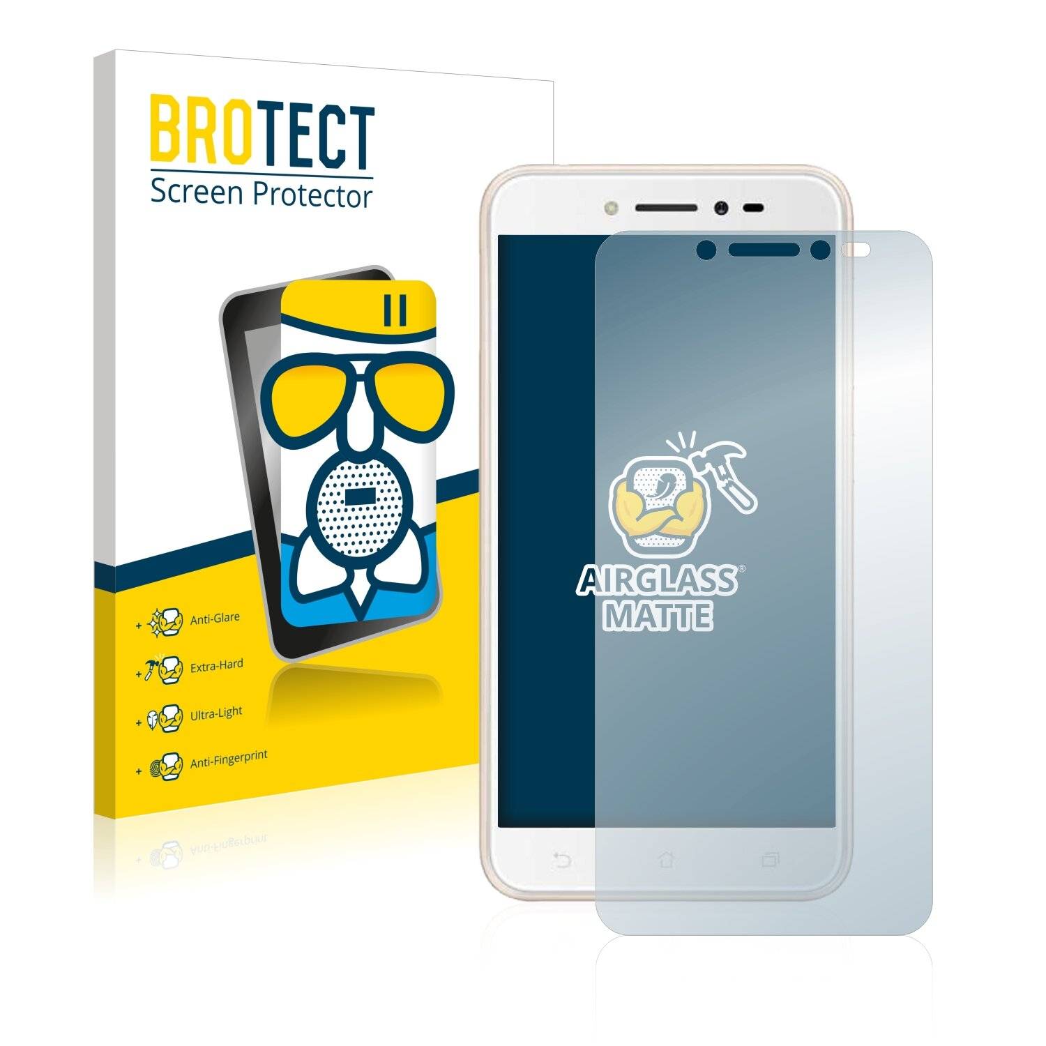 BROTECT AirGlass Matte Schutzglas Folie für Asus ZenFone