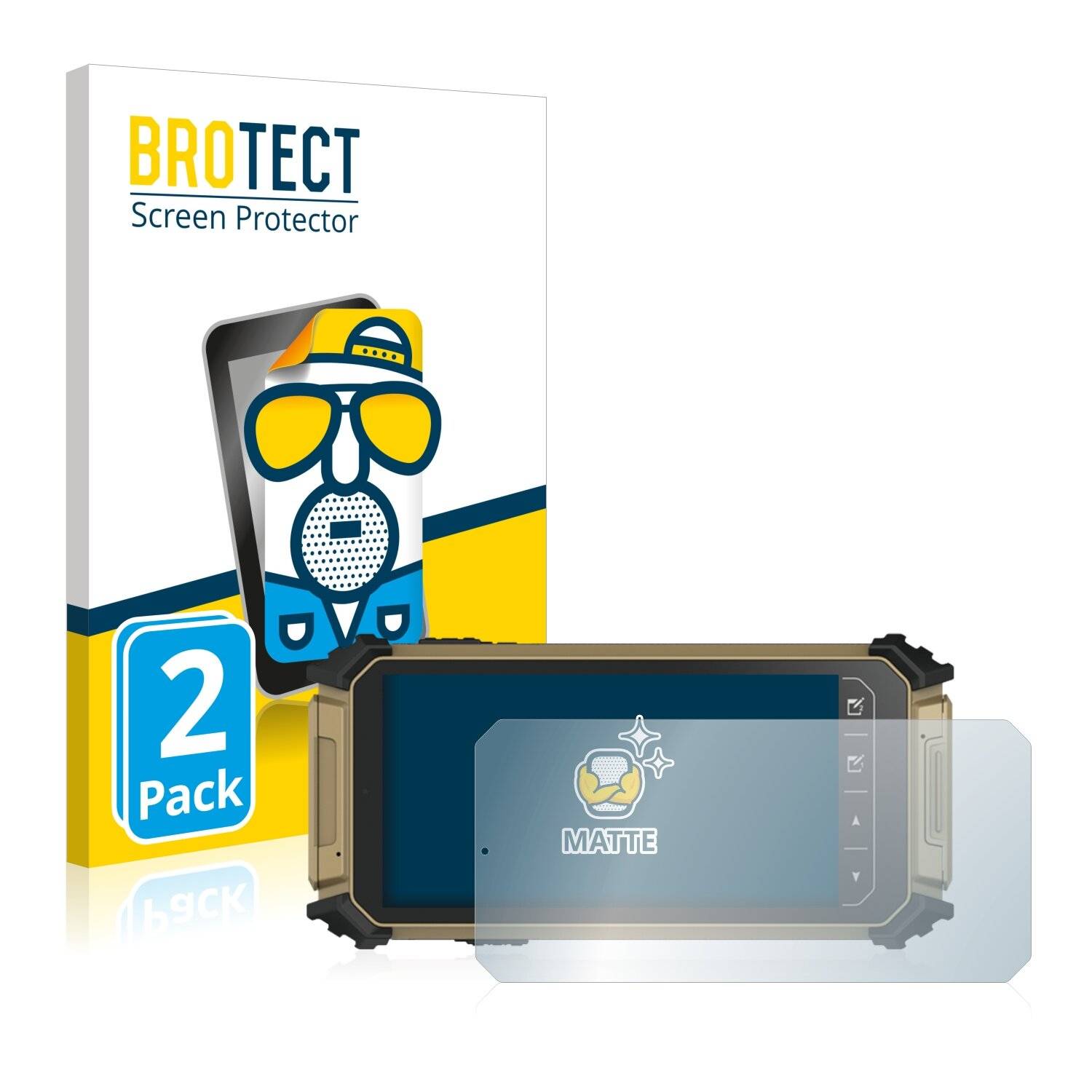 2x BROTECT Matte Displayschutzfolie für DT Research DT361AD - Entspiegelt,