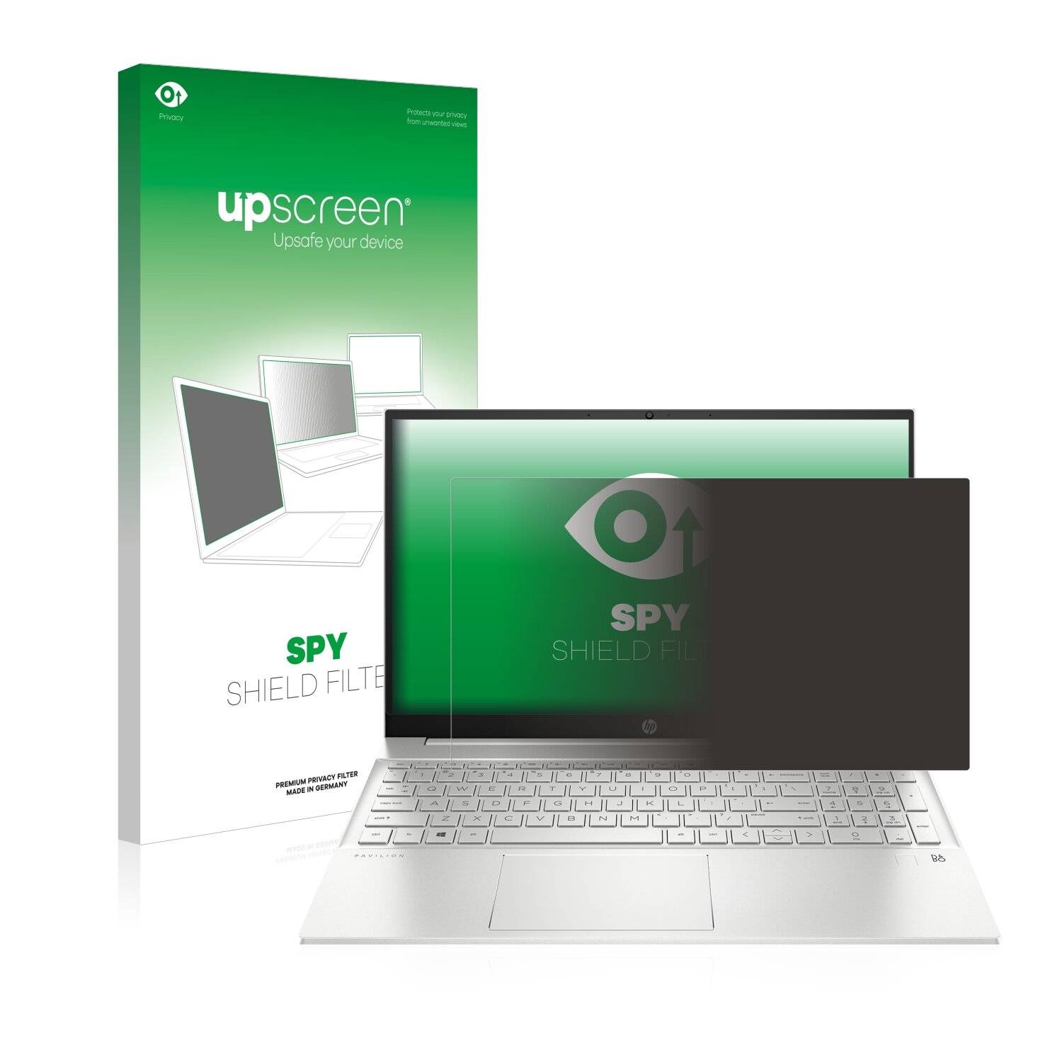 upscreen Spy Shield Filter Premium Blickschutzfilter für HP Pavilion