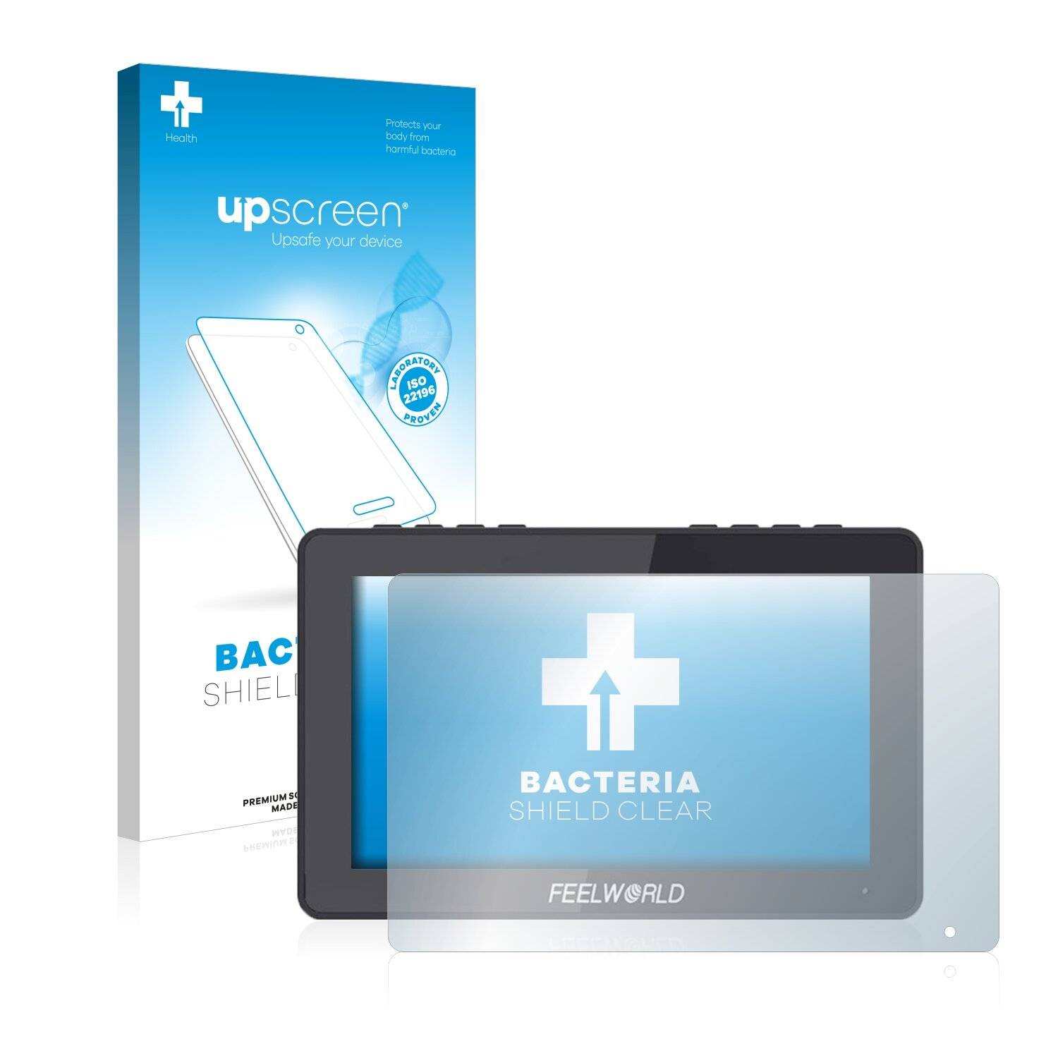 upscreen Bacteria Shield Clear Premium Antibakterielle Displayschutzfolie für Feelworld F5