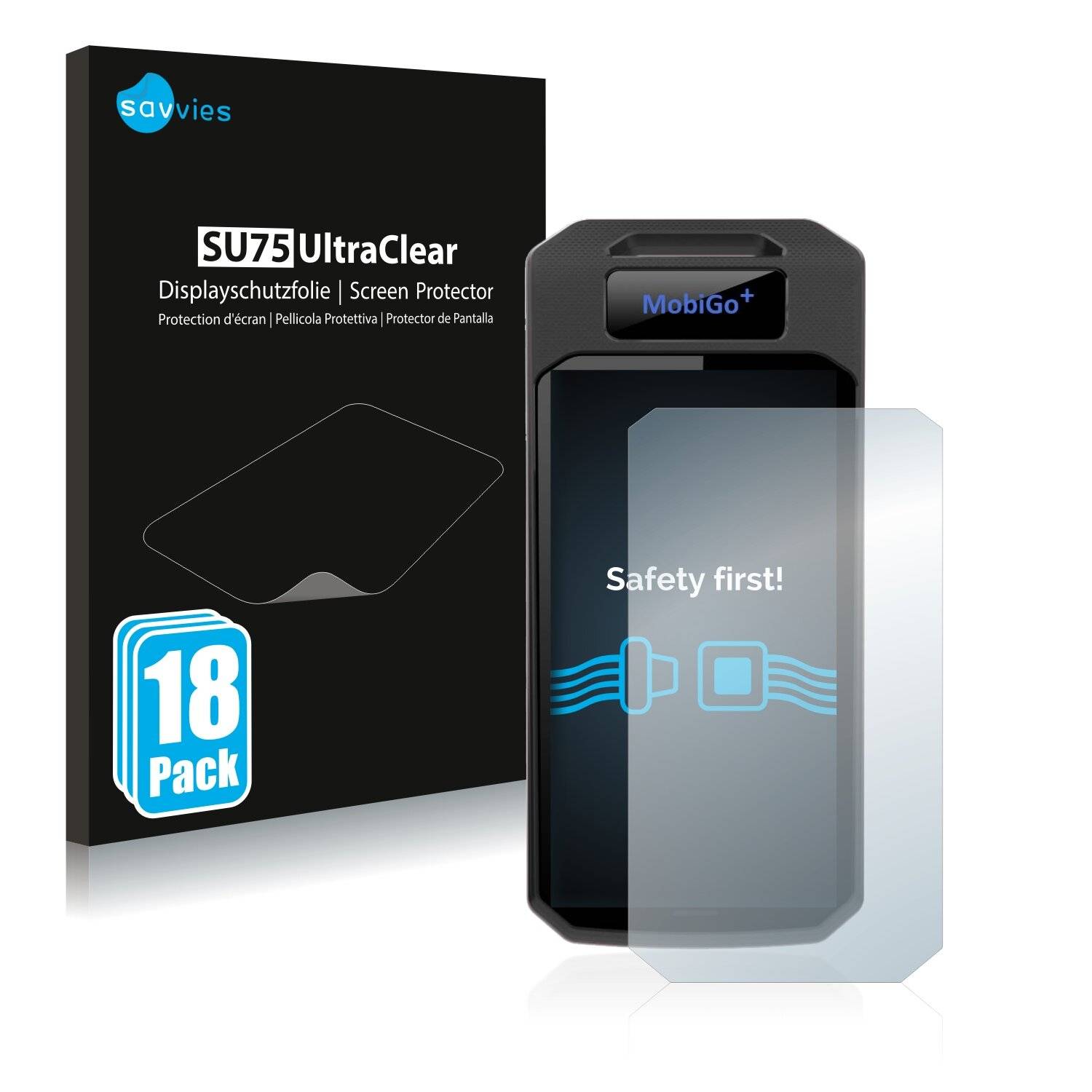 18x Savvies SU75 Displayschutzfolie für MobiIoT