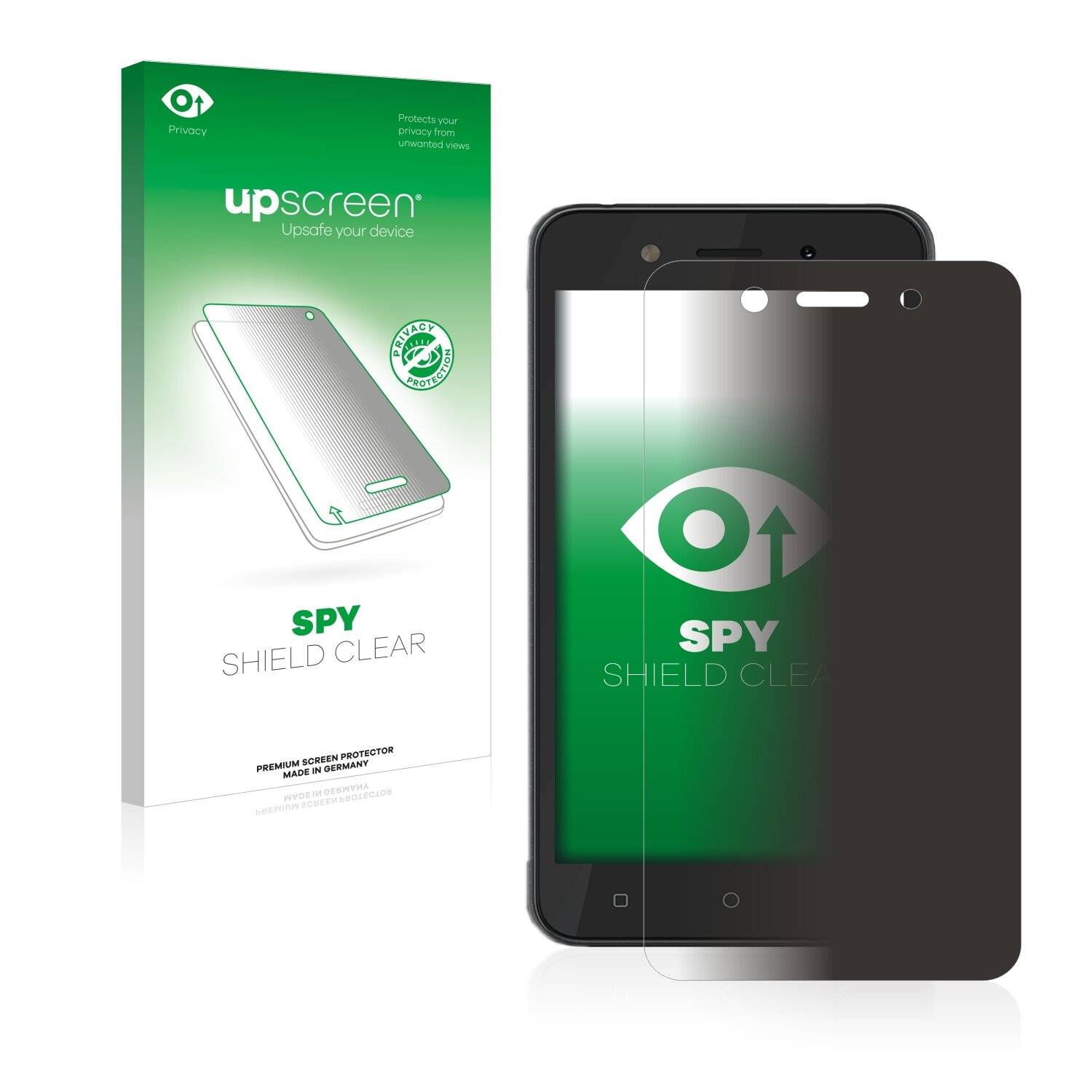 upscreen Spy Shield Clear Premium Blickschutzfolie für Tecno Pop