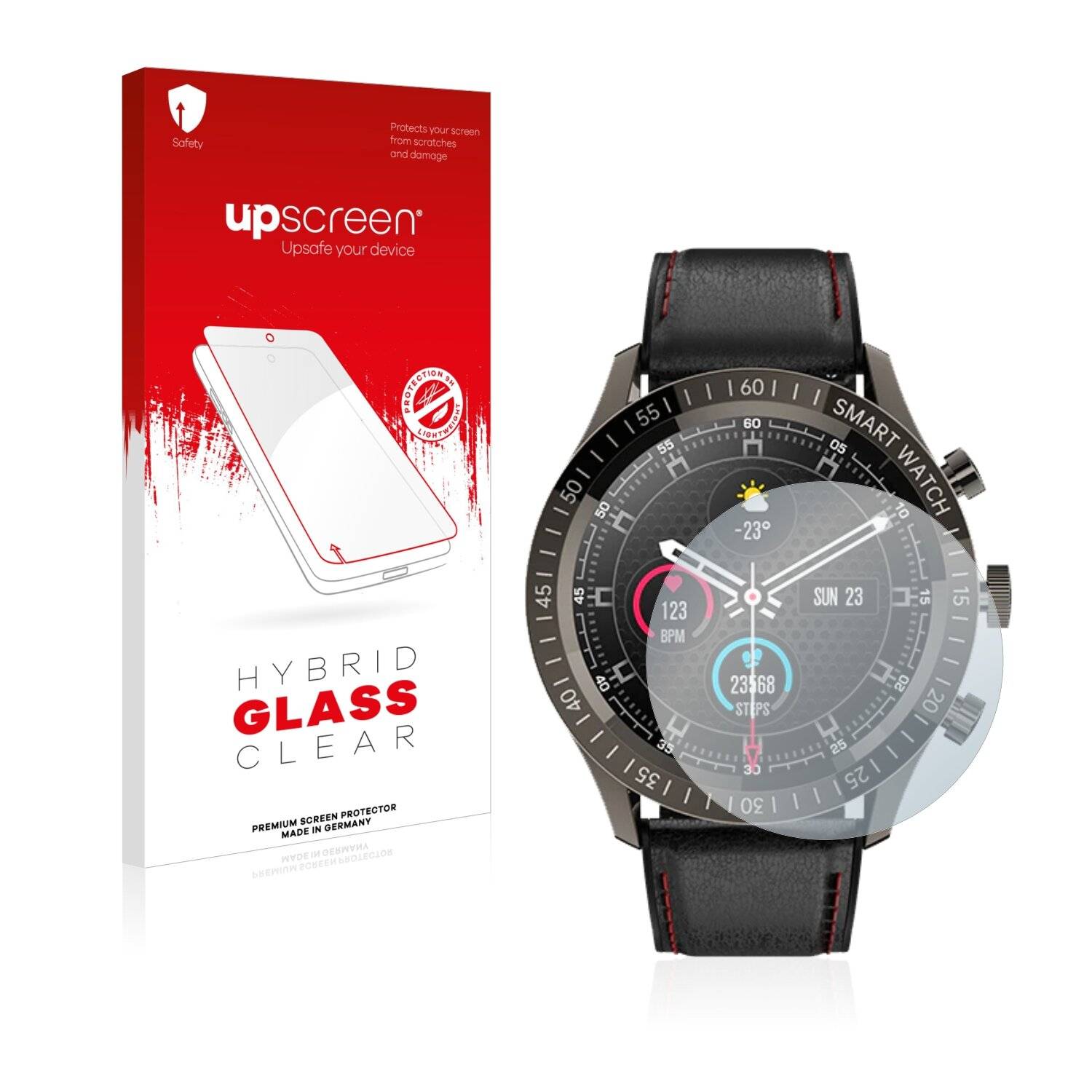 upscreen Hybrid Glass Clear Premium Schutzglas Folie für Colmi Sky 5