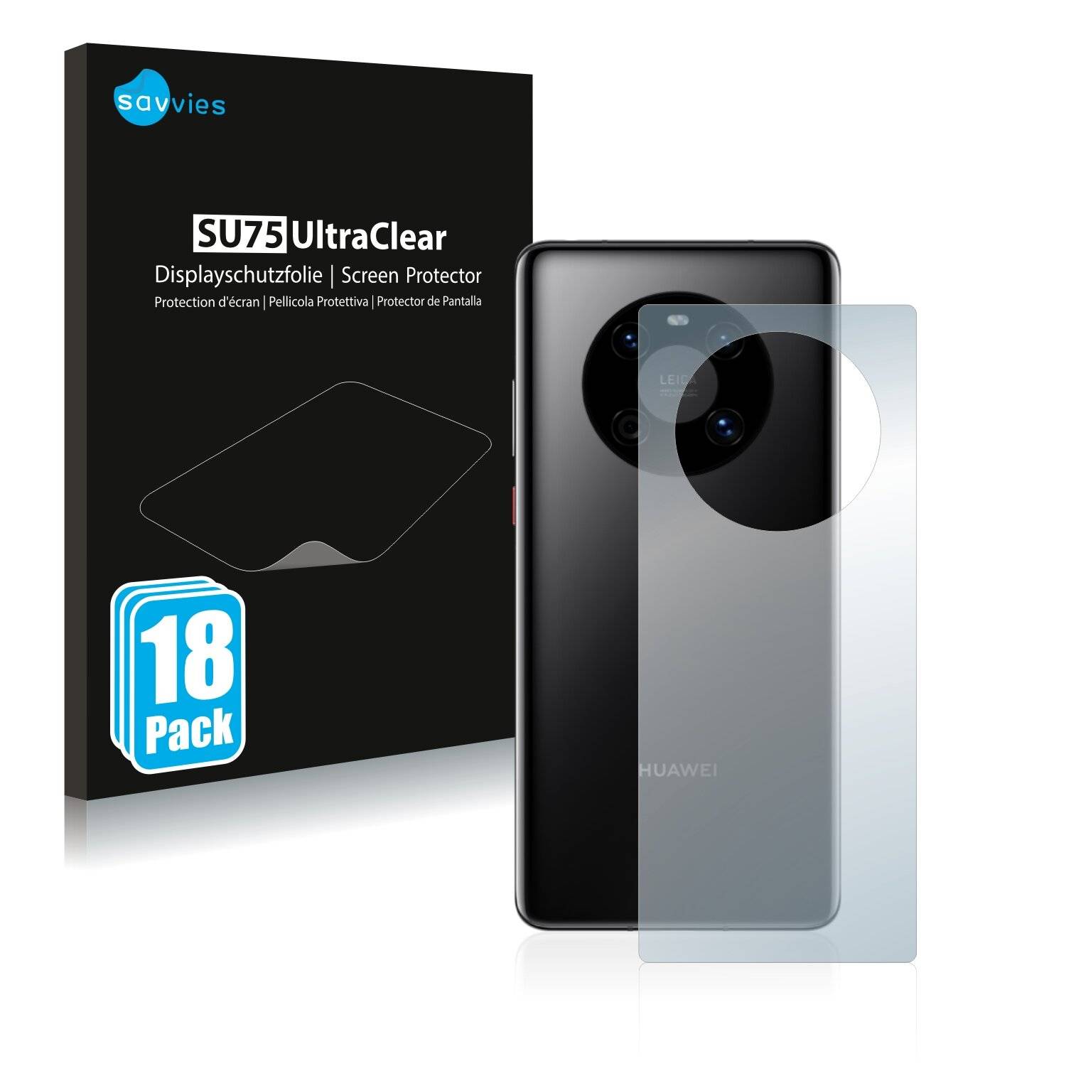 18x Savvies SU75 Displayschutzfolie für Huawei Mate 40E
