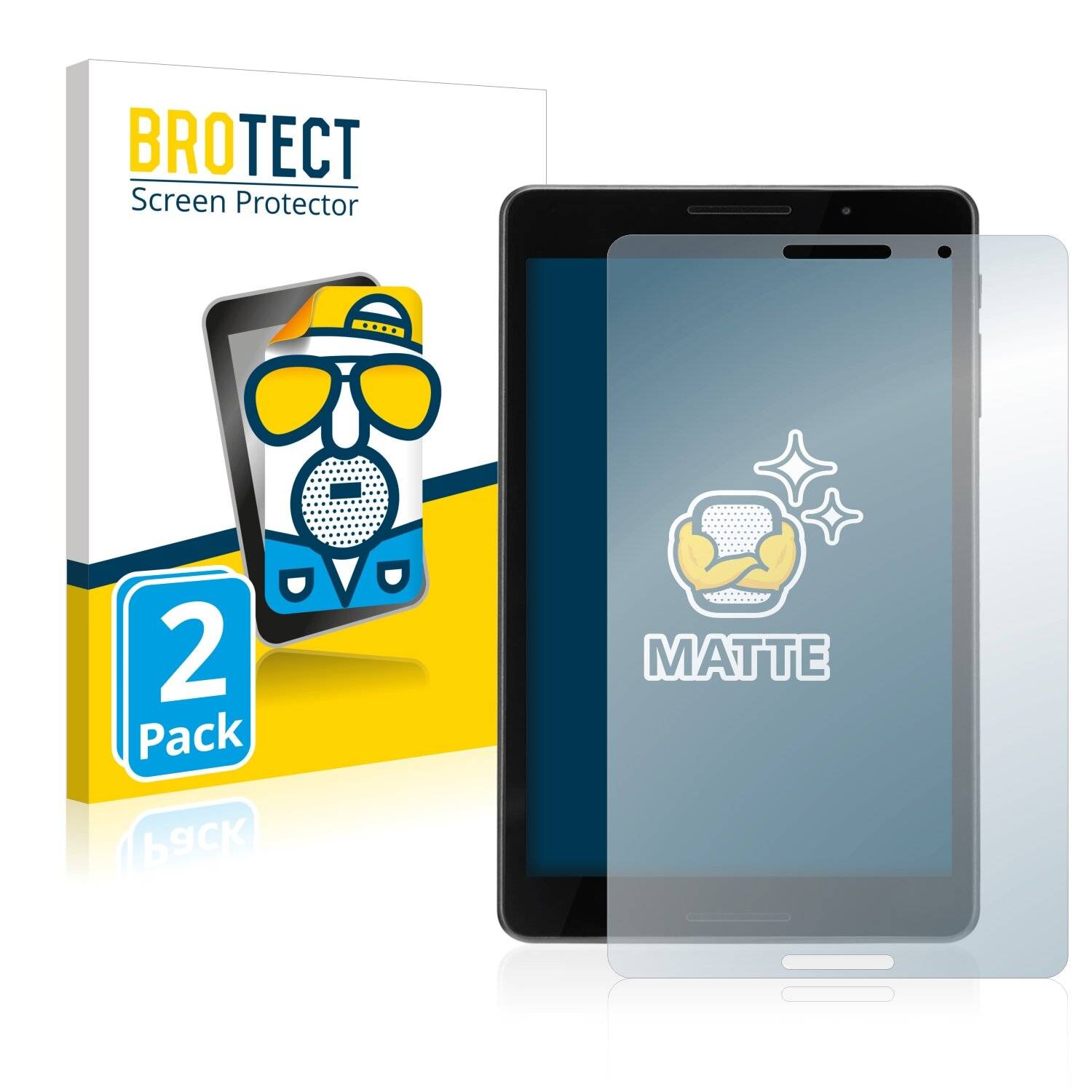 2x BROTECT Matte Displayschutzfolie für ZTE Grand X View 4 - Entspiegelt,