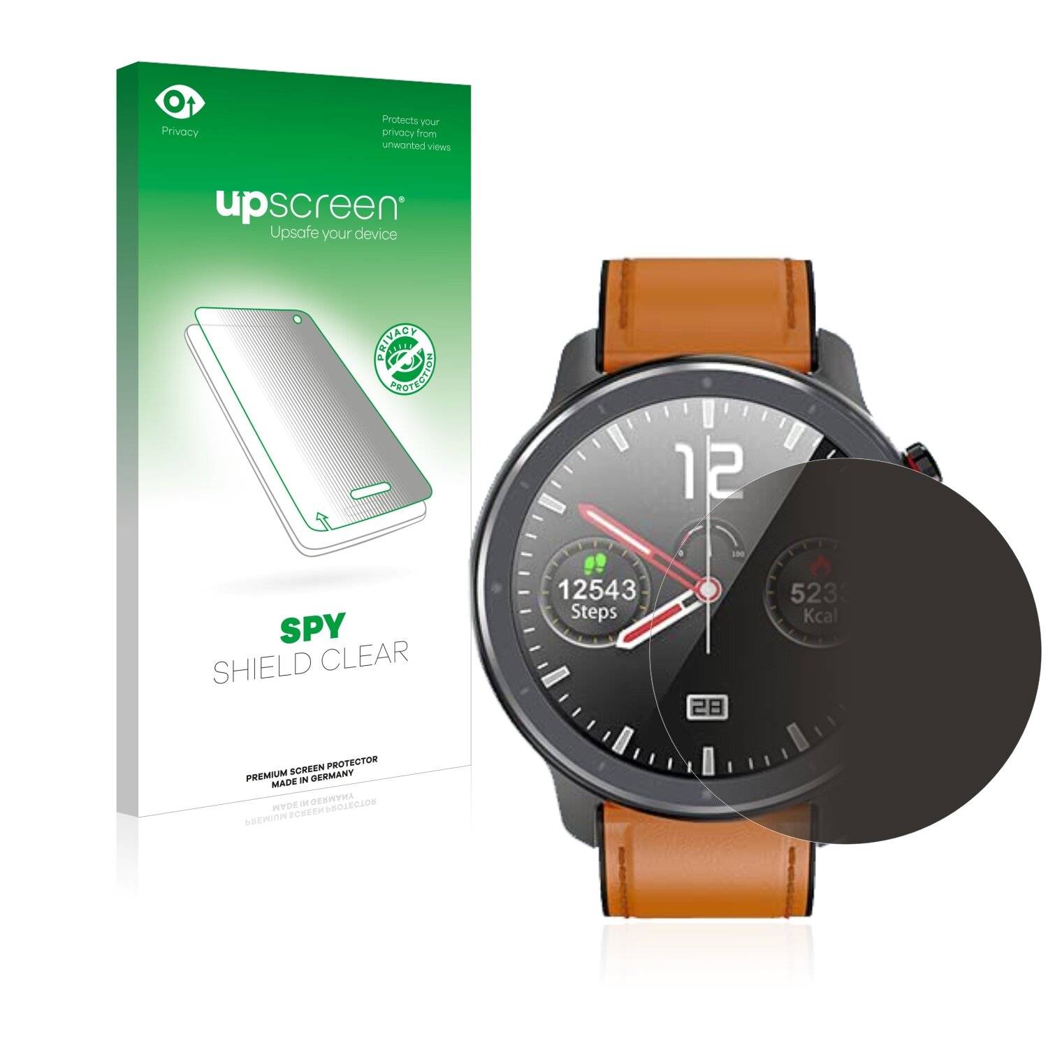 upscreen Spy Shield Clear Premium Blickschutzfolie für Microwear
