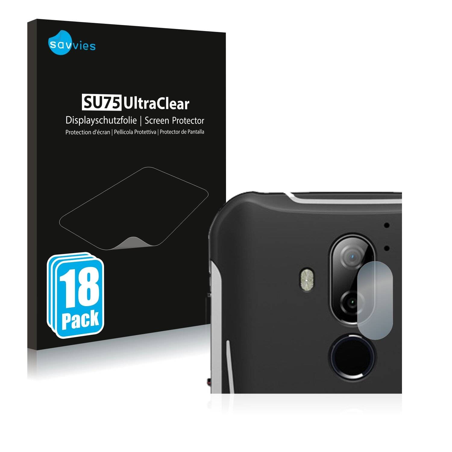 18x Savvies SU75 Displayschutzfolie für Gigaset GX290 Pro (NUR