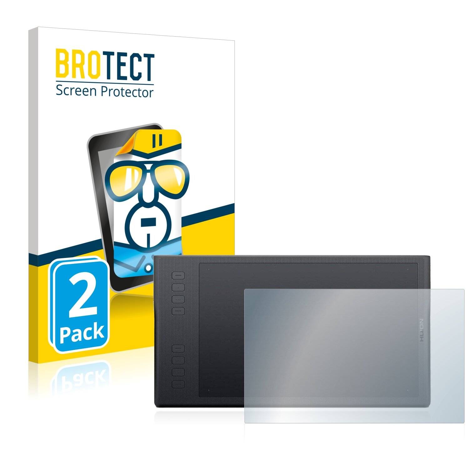 2x BROTECT HD-Clear Displayschutzfolie für Huion Inspiroy Q11K