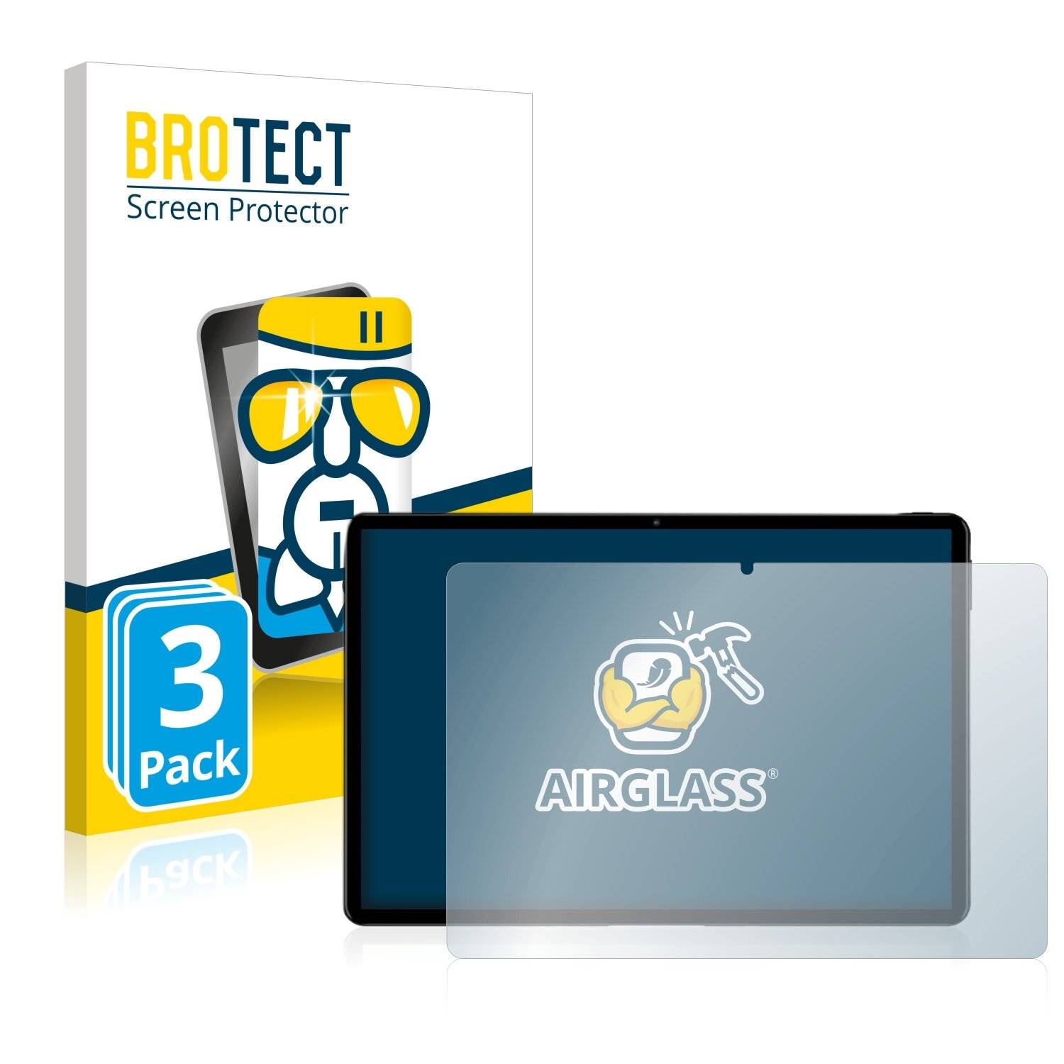 3x BROTECT AirGlass Schutzglas Folie für Teclast T30